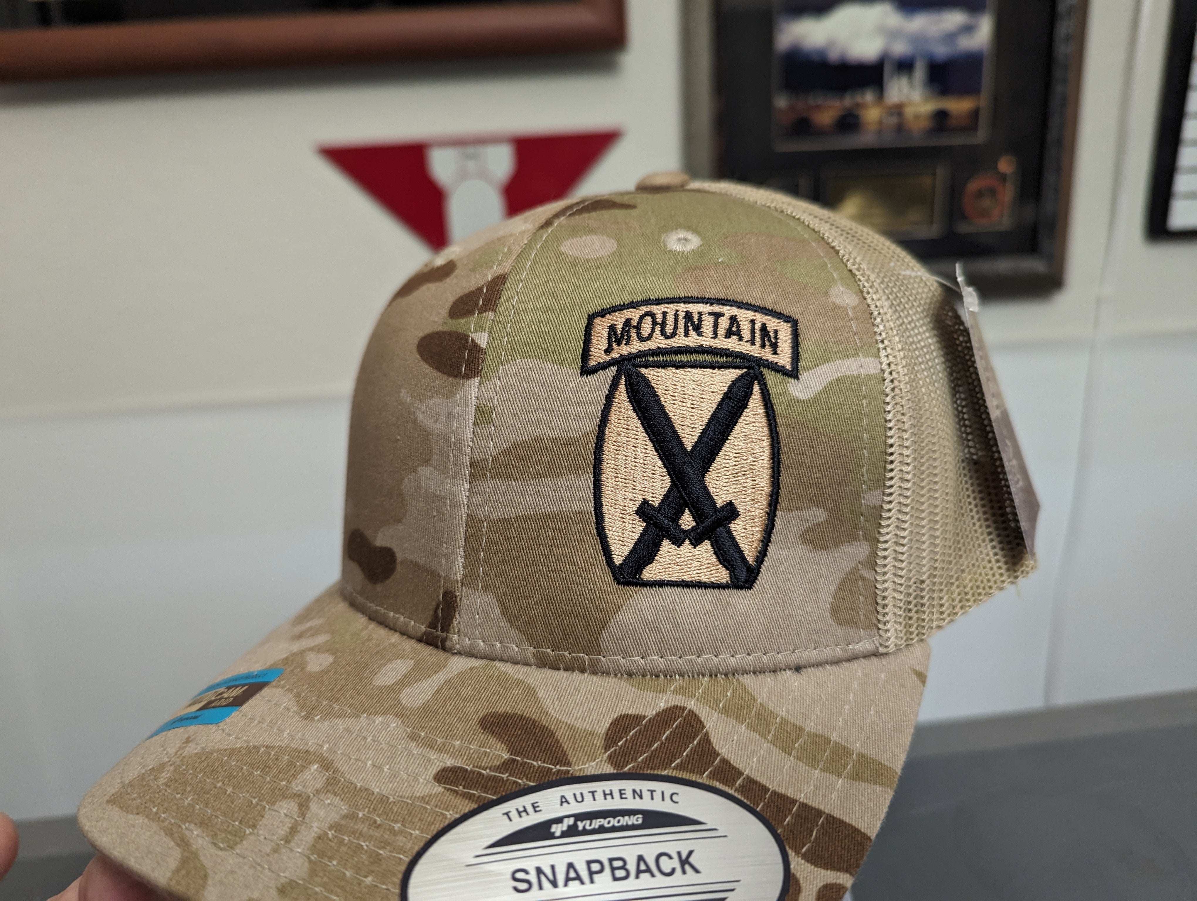 10th Mountain Embroidered Trucker Dad Hat US Army F Bomb Designs LLC