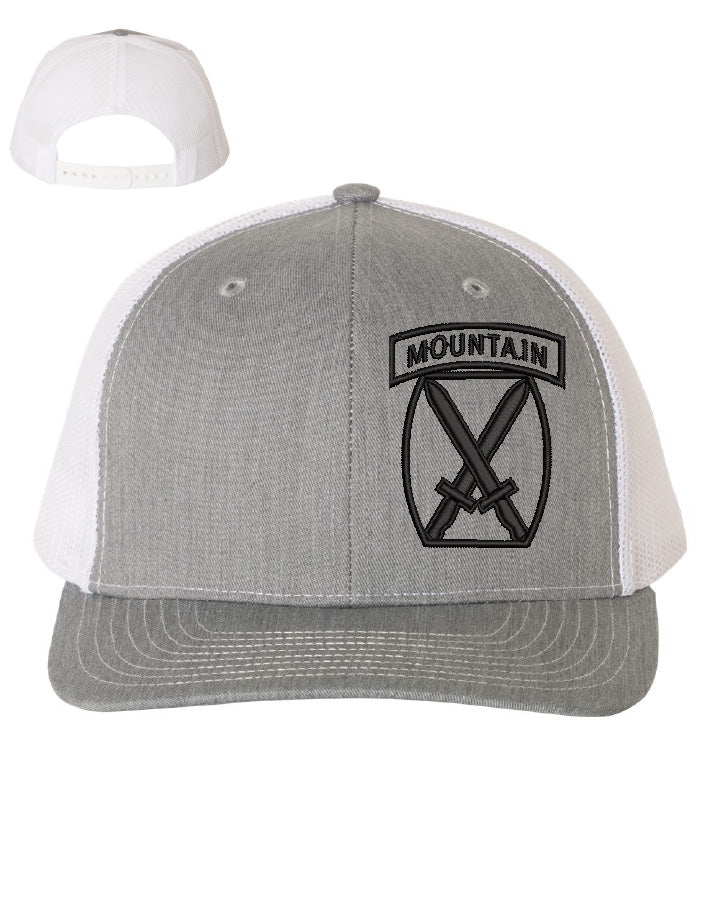 10th Mountain Division Hats | Embroidered Trucker Caps