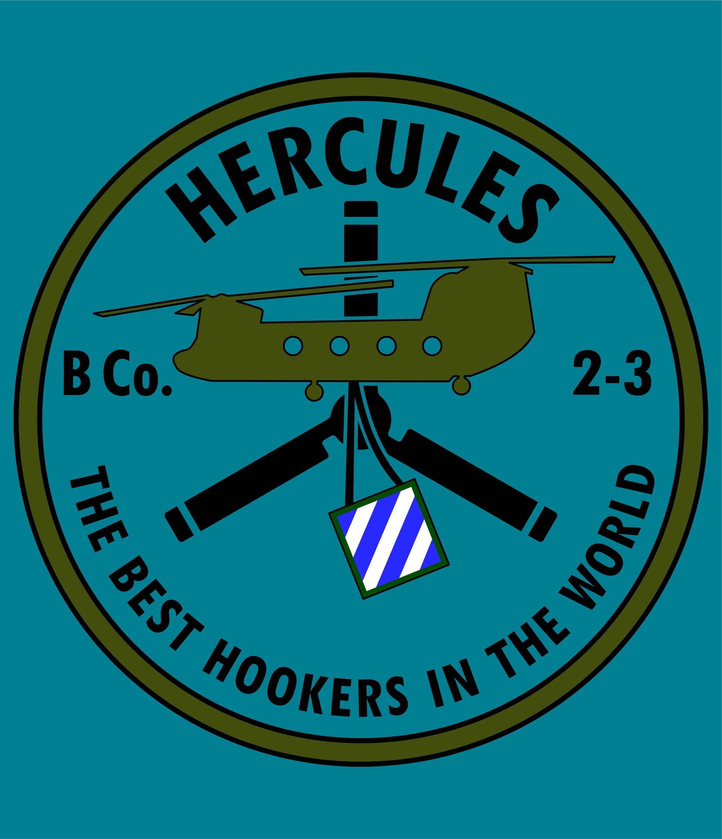 B Co 2-3 AVN “Hercules” Hoodie Sweatshirt | Full-Color Design