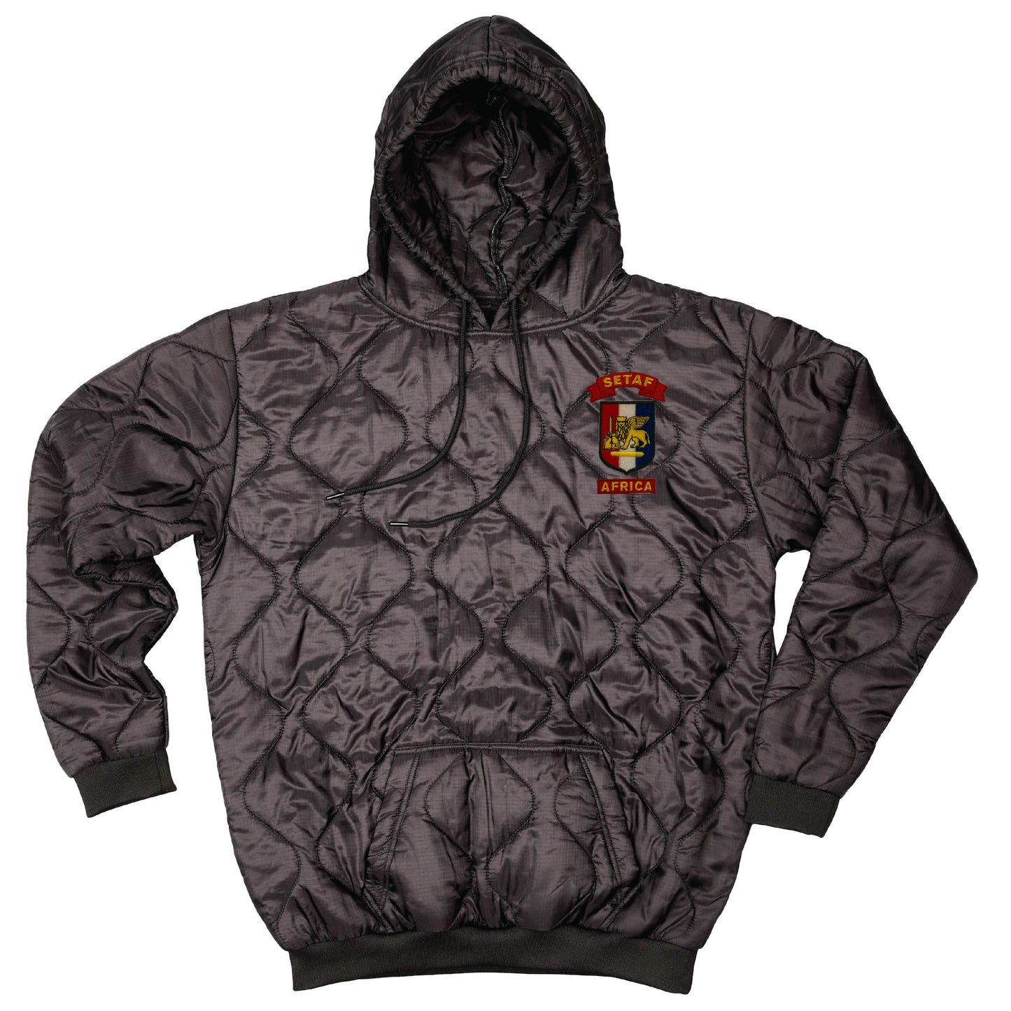 SETAF-AF Crest Embroidered Woobie Pullover Hoodie