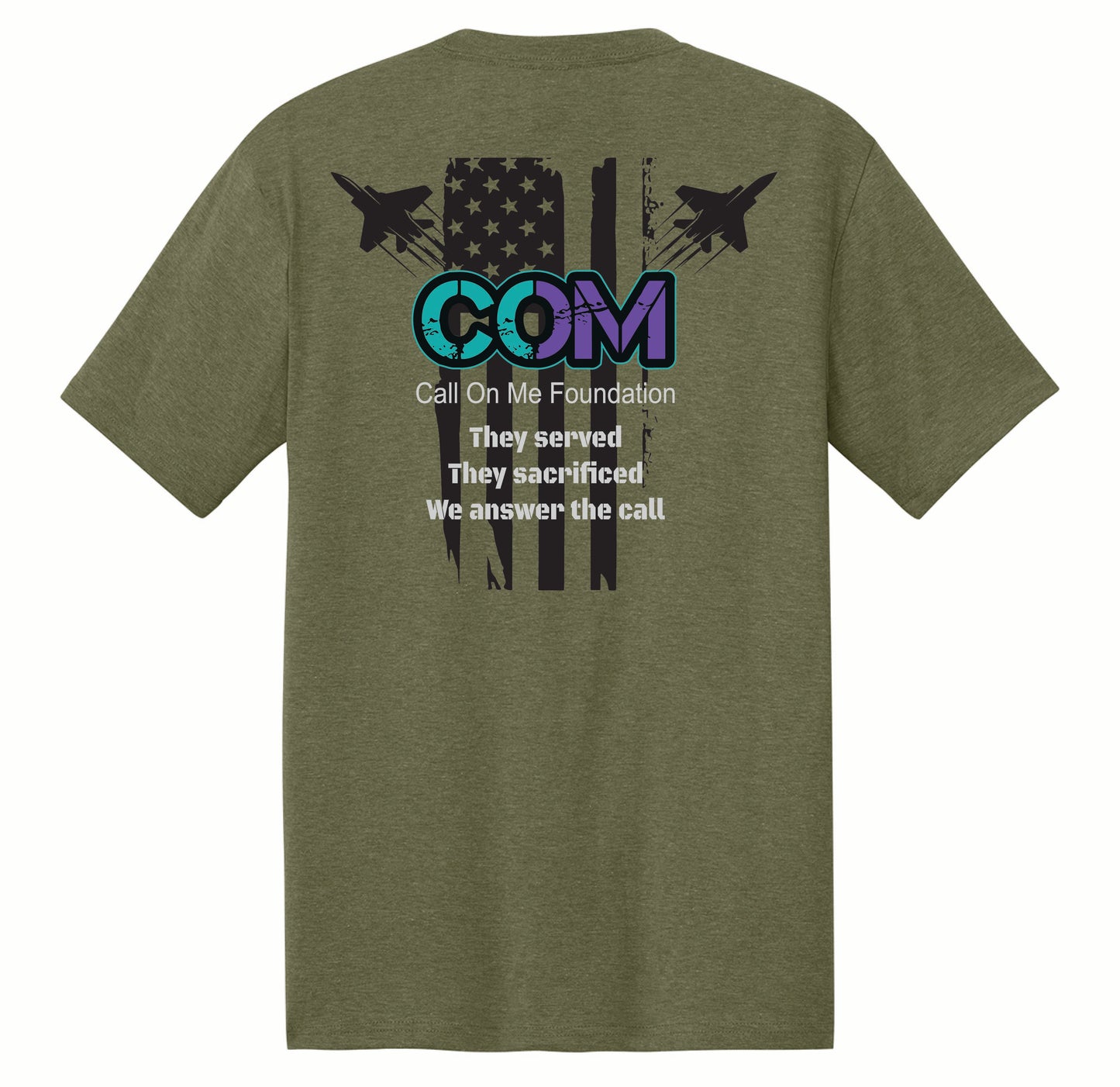COM Foundation Planes & Flag Mission Support Tee