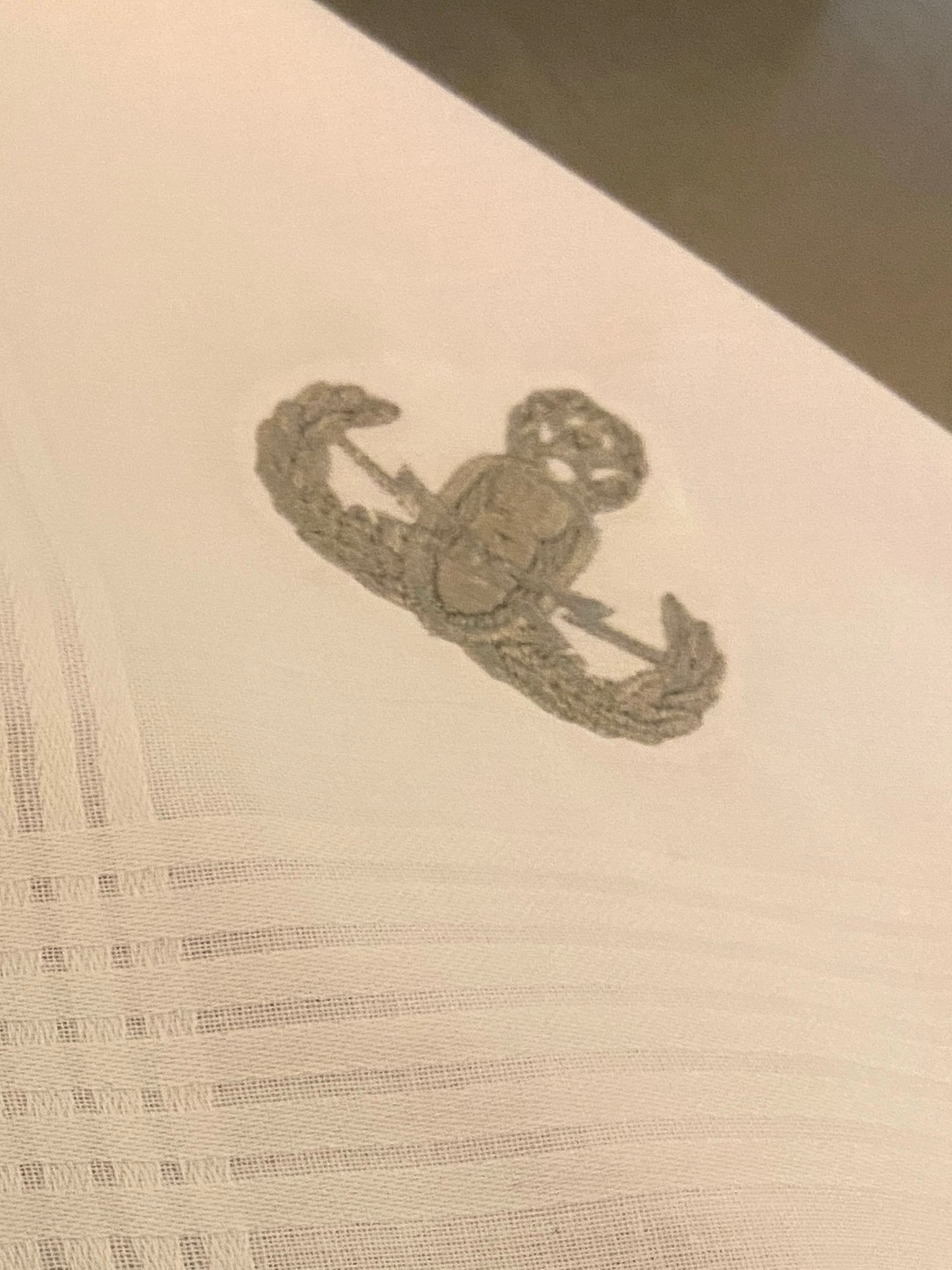 EOD Crab Embroidered Handkerchief