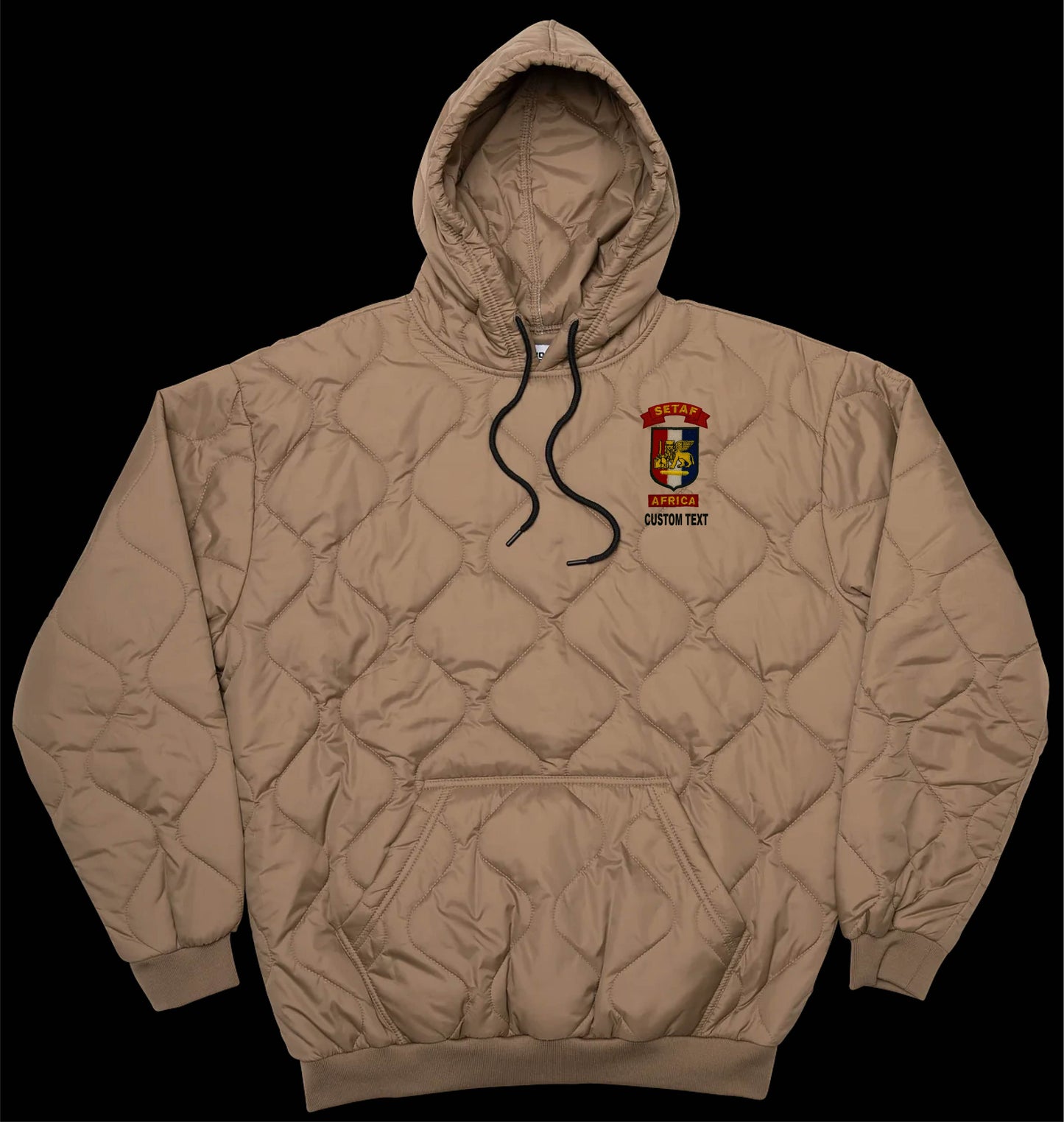 SETAF-AF Crest Embroidered Woobie Pullover Hoodie