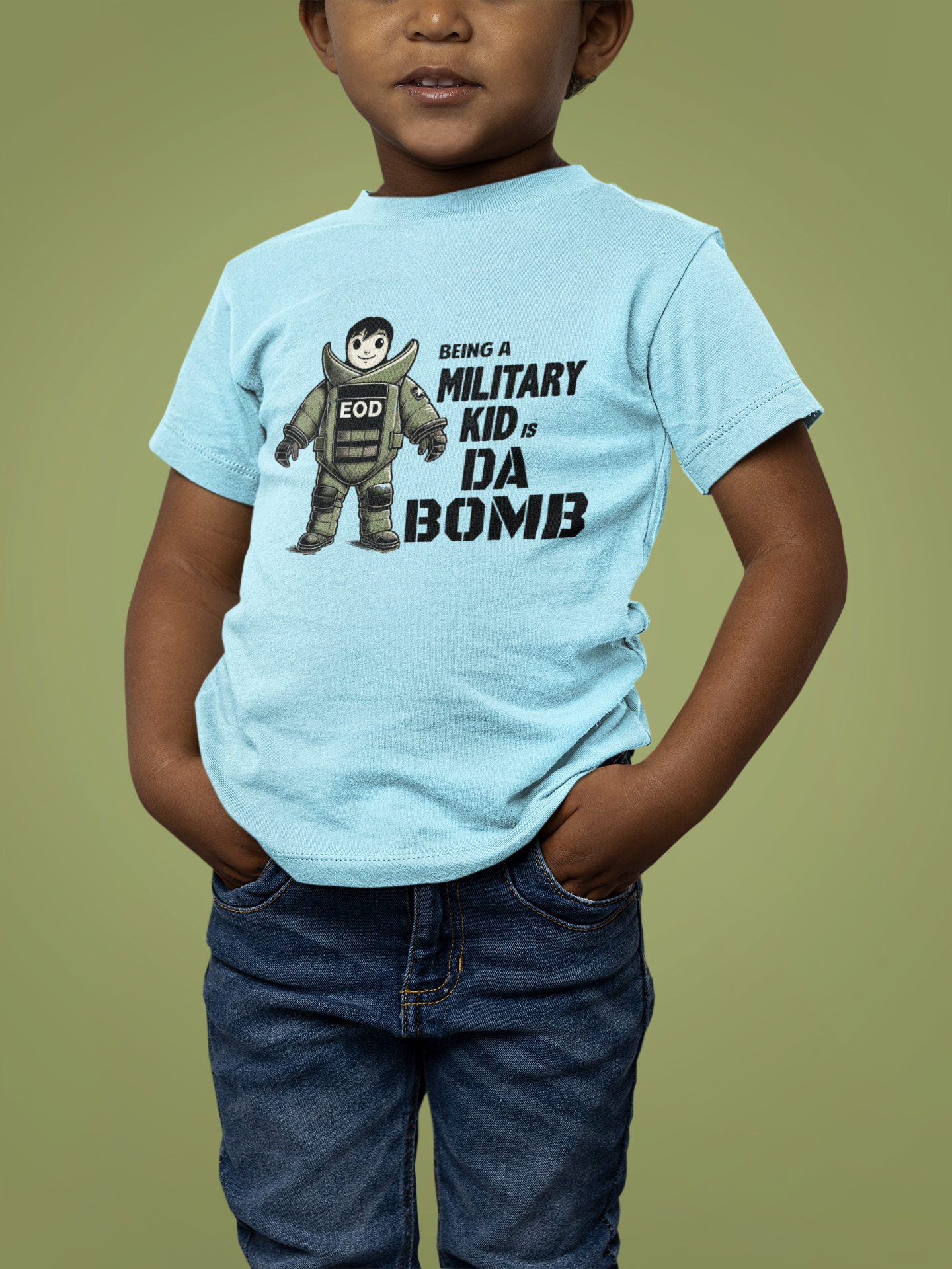 Being a Military Kid is Da Bomb Shirt | Bomb Tech Kid | EOD Kid Tee | Lots of colors available (Copy)