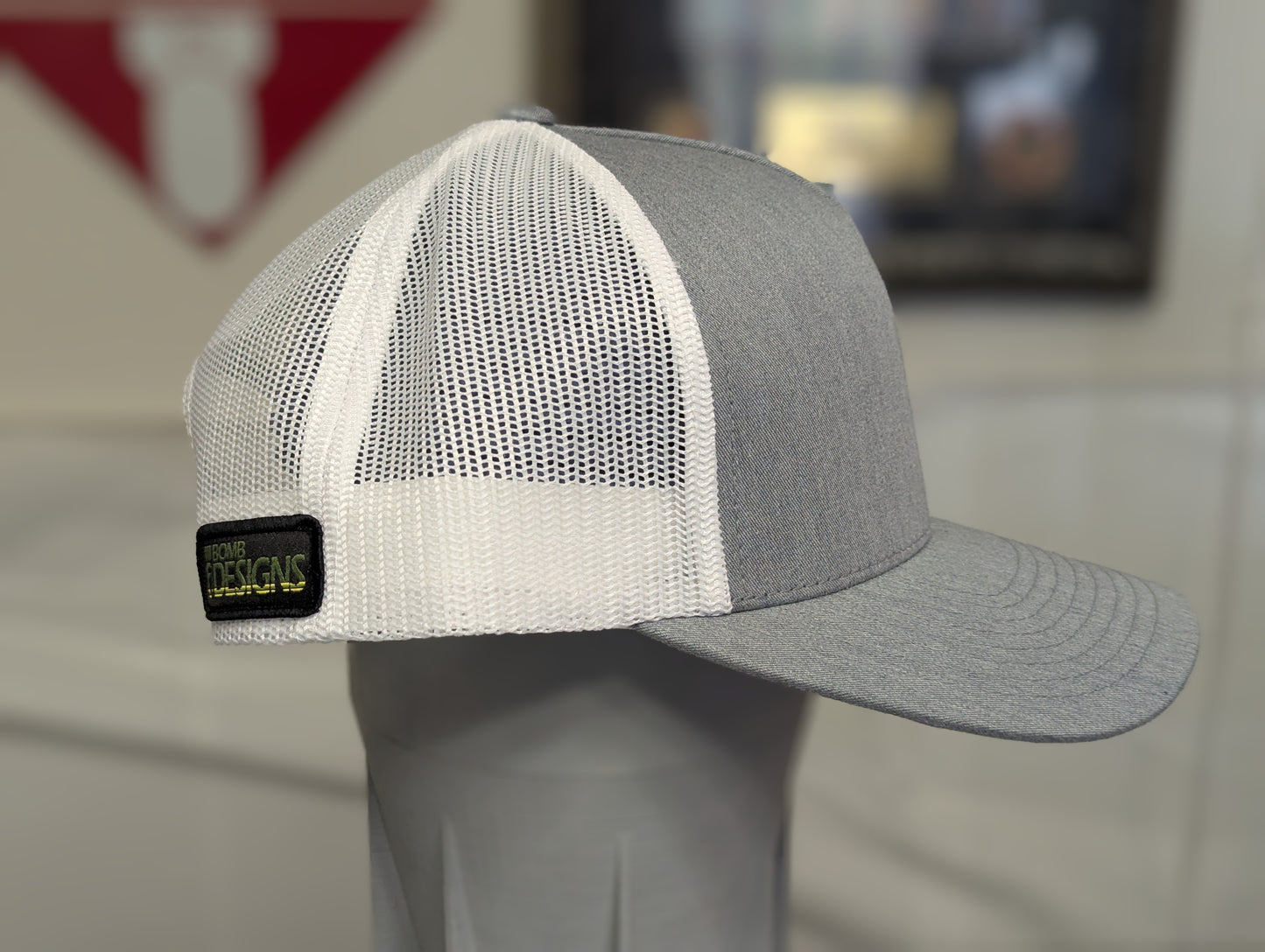 F-Bomb Designs Hat | Grey - White