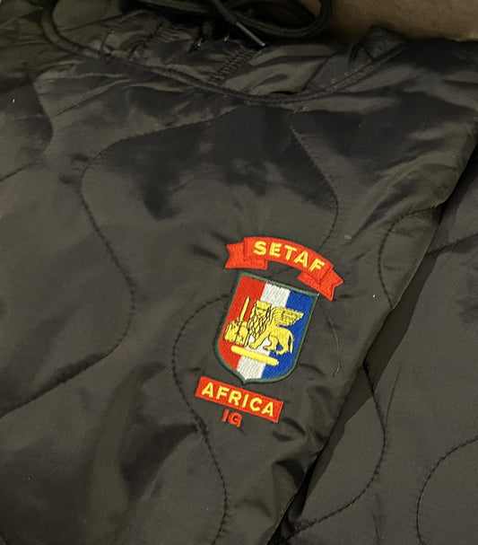 SETAF-AF Crest Embroidered Woobie Pullover Hoodie
