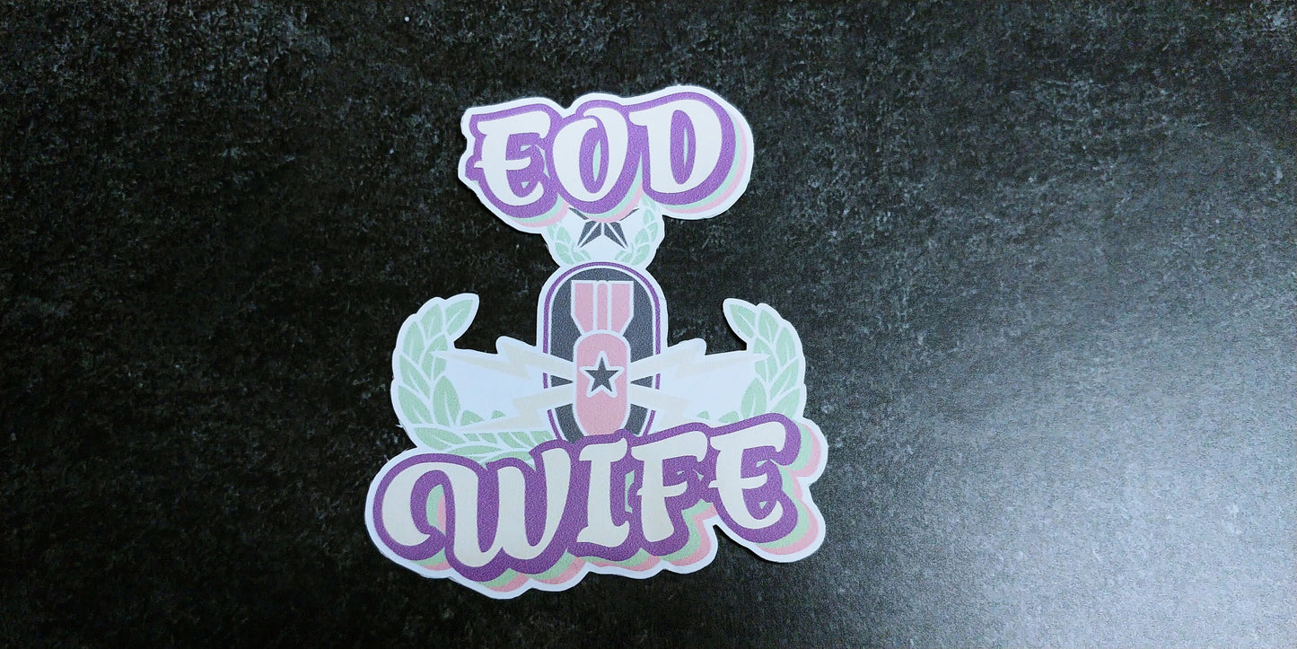EOD Husband Sticker | 80s Retro Theme Sticker