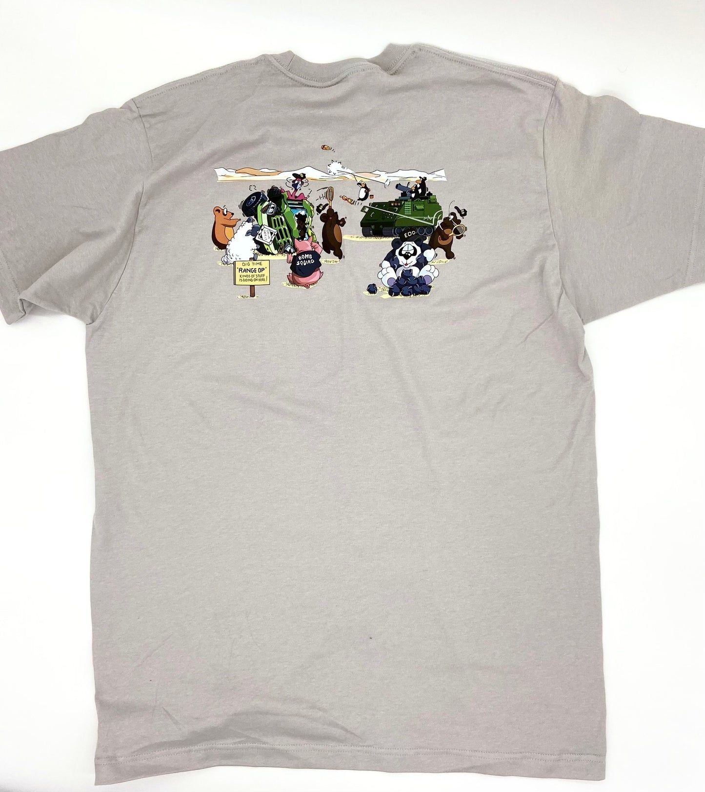 EOD Range Op Cartoon T-Shirt | Range Op Mission | Bomb Tech Life