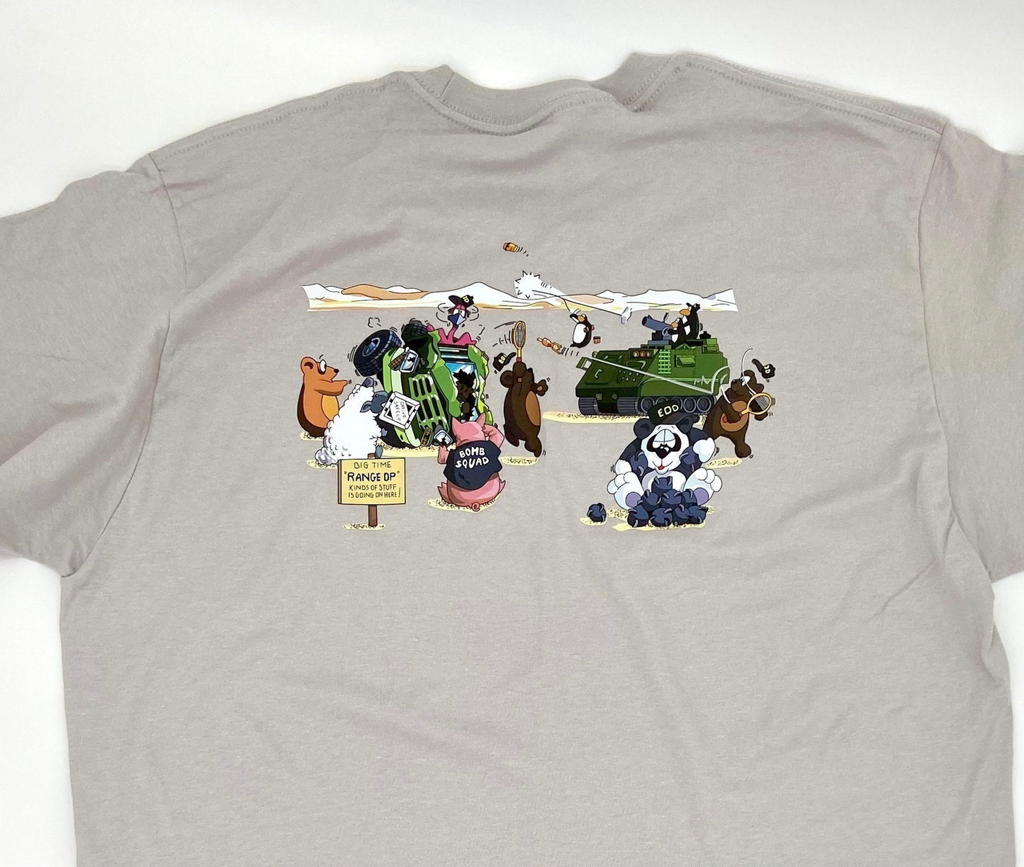 EOD Range Op Cartoon T-Shirt | Range Op Mission | Bomb Tech Life