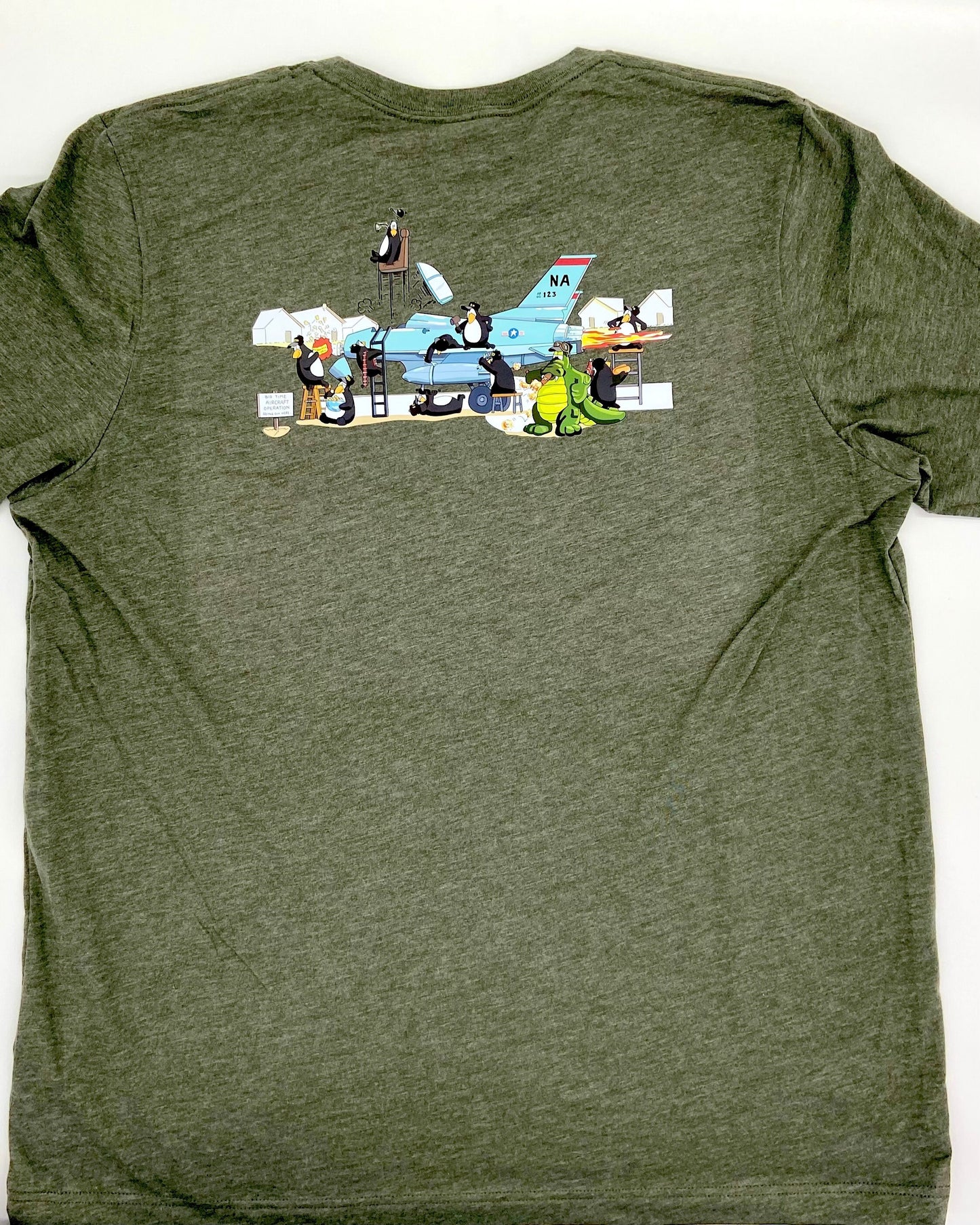 EOD Aircraft Op Cartoon T-Shirt | Big Time Aircraft Op Mission | Bomb Tech Life