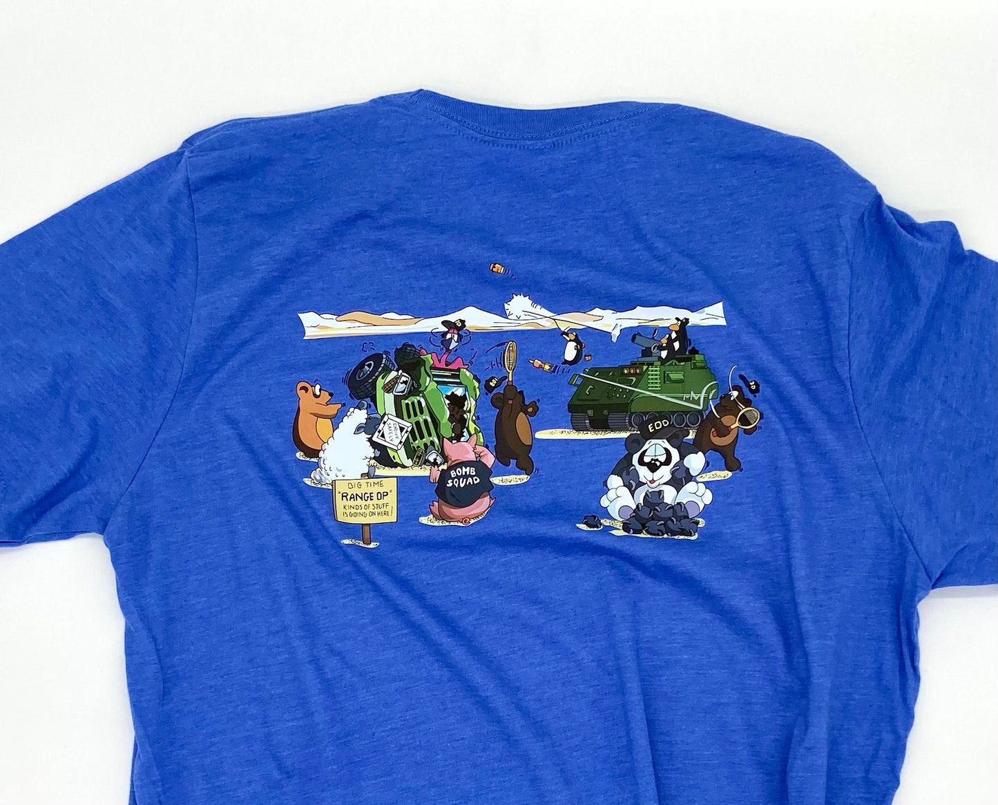 EOD Range Op Cartoon T-Shirt | Range Op Mission | Bomb Tech Life