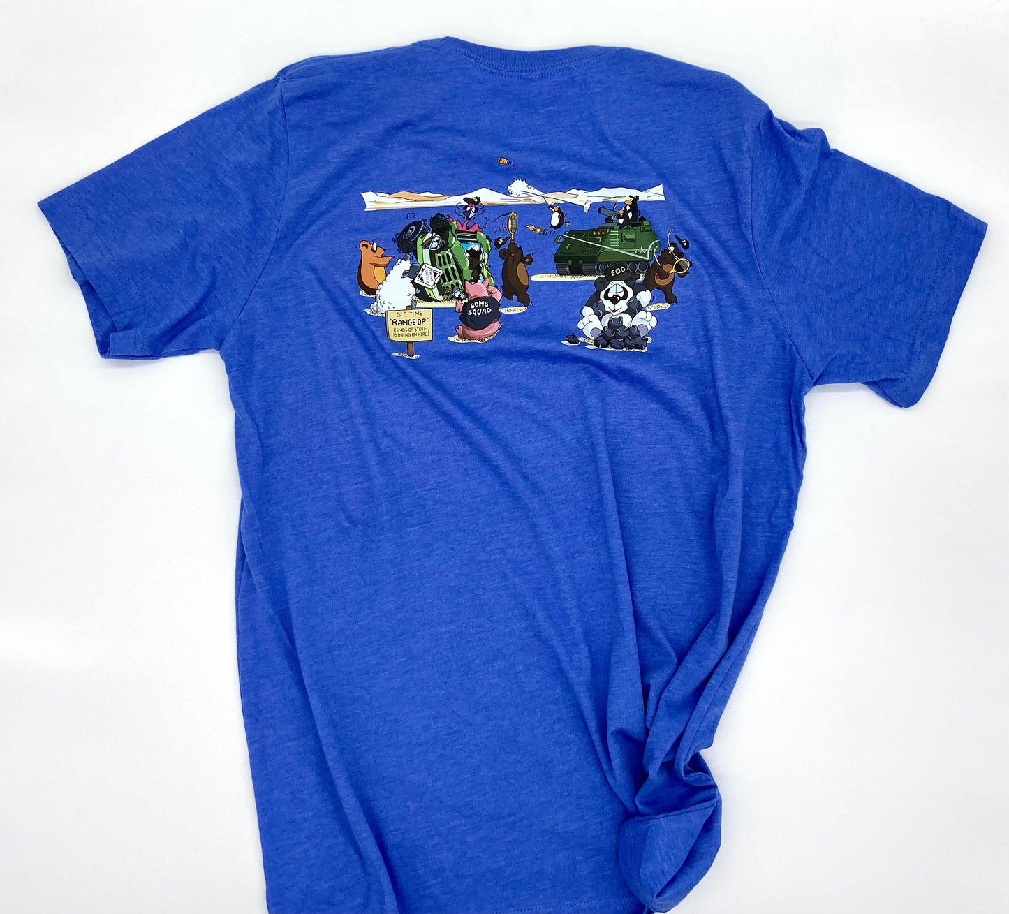 EOD Range Op Cartoon T-Shirt | Range Op Mission | Bomb Tech Life