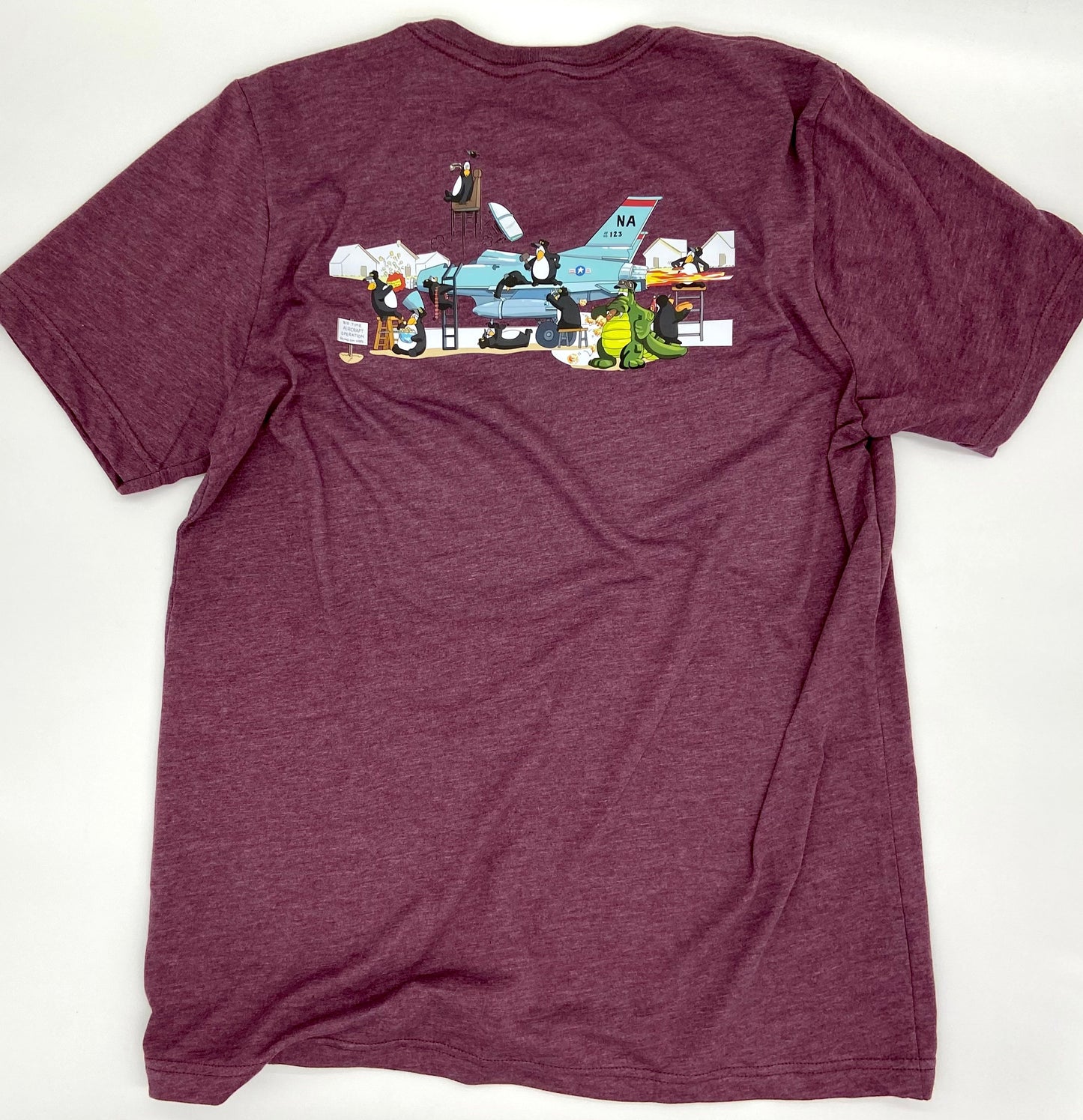 EOD Aircraft Op Cartoon T-Shirt | Big Time Aircraft Op Mission | Bomb Tech Life