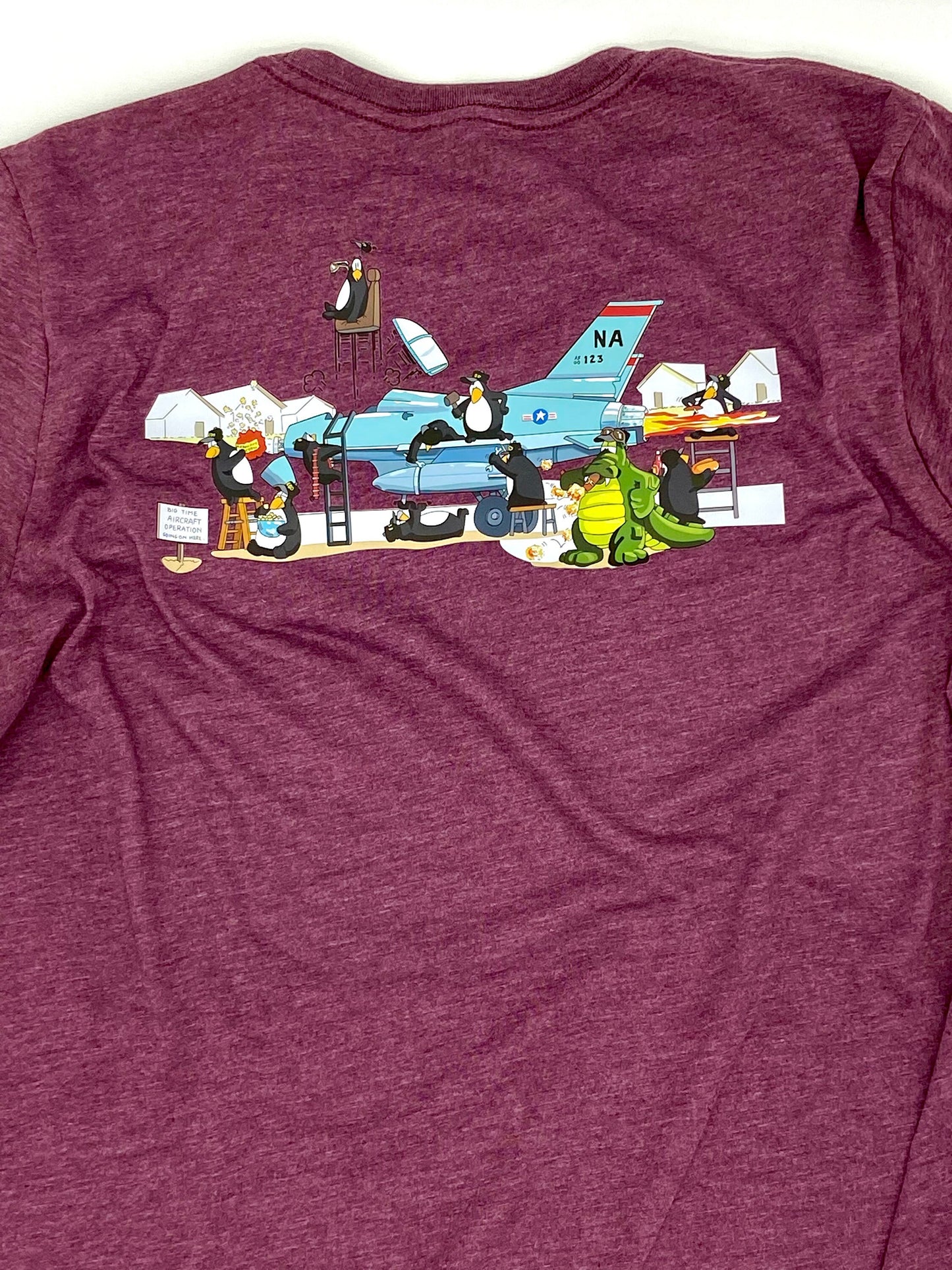 EOD Aircraft Op Cartoon T-Shirt | Big Time Aircraft Op Mission | Bomb Tech Life