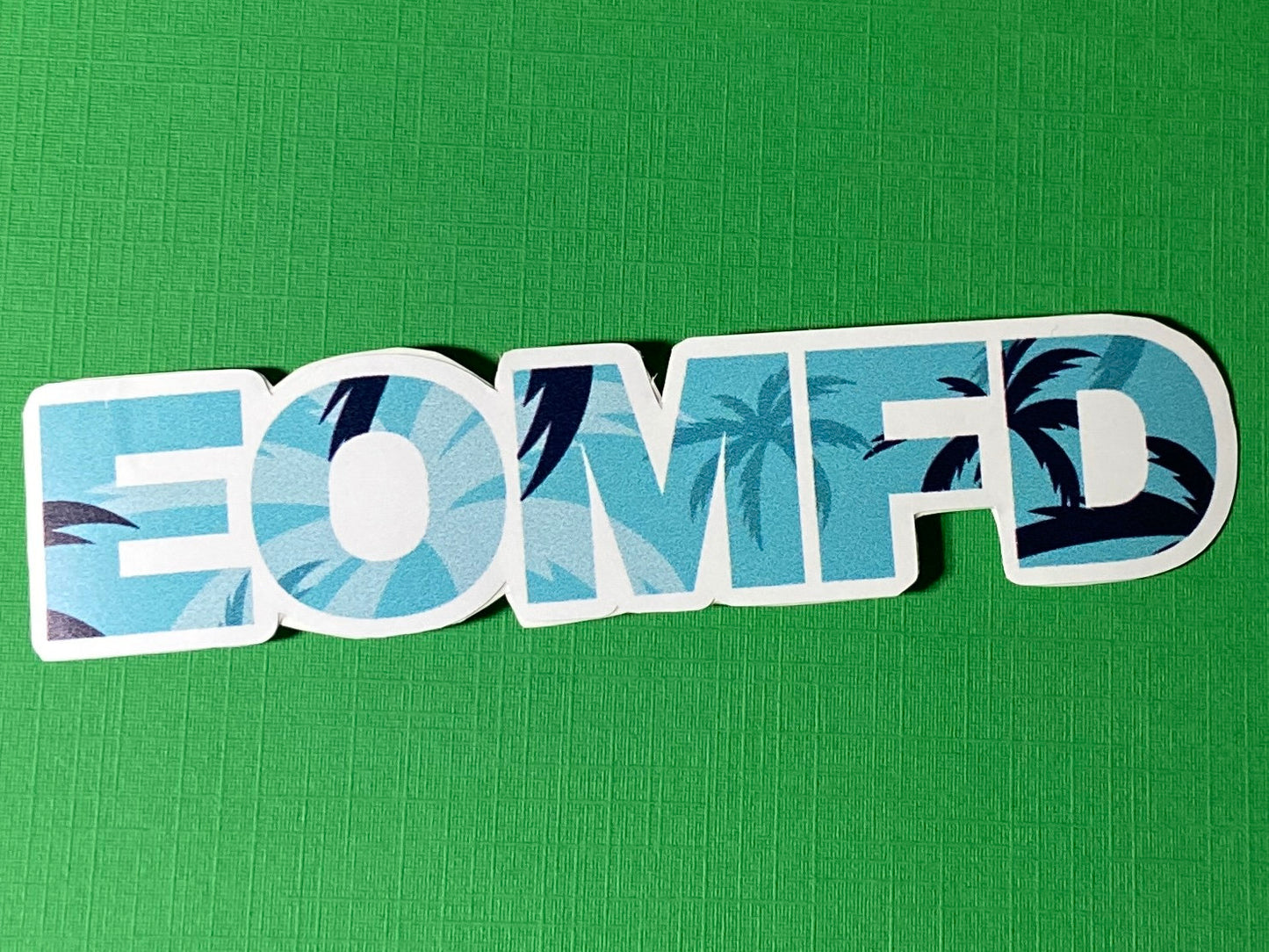 Hawaiian Floral Printed EOMFD Stickers | Lots of Color Choices!