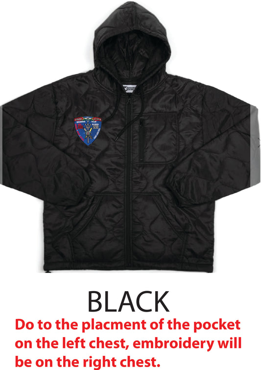 22nd Marine Expeditionary Unit SOC (Combined Logo) Zip-Up 2.0 Embroidered Woobie Hoodie