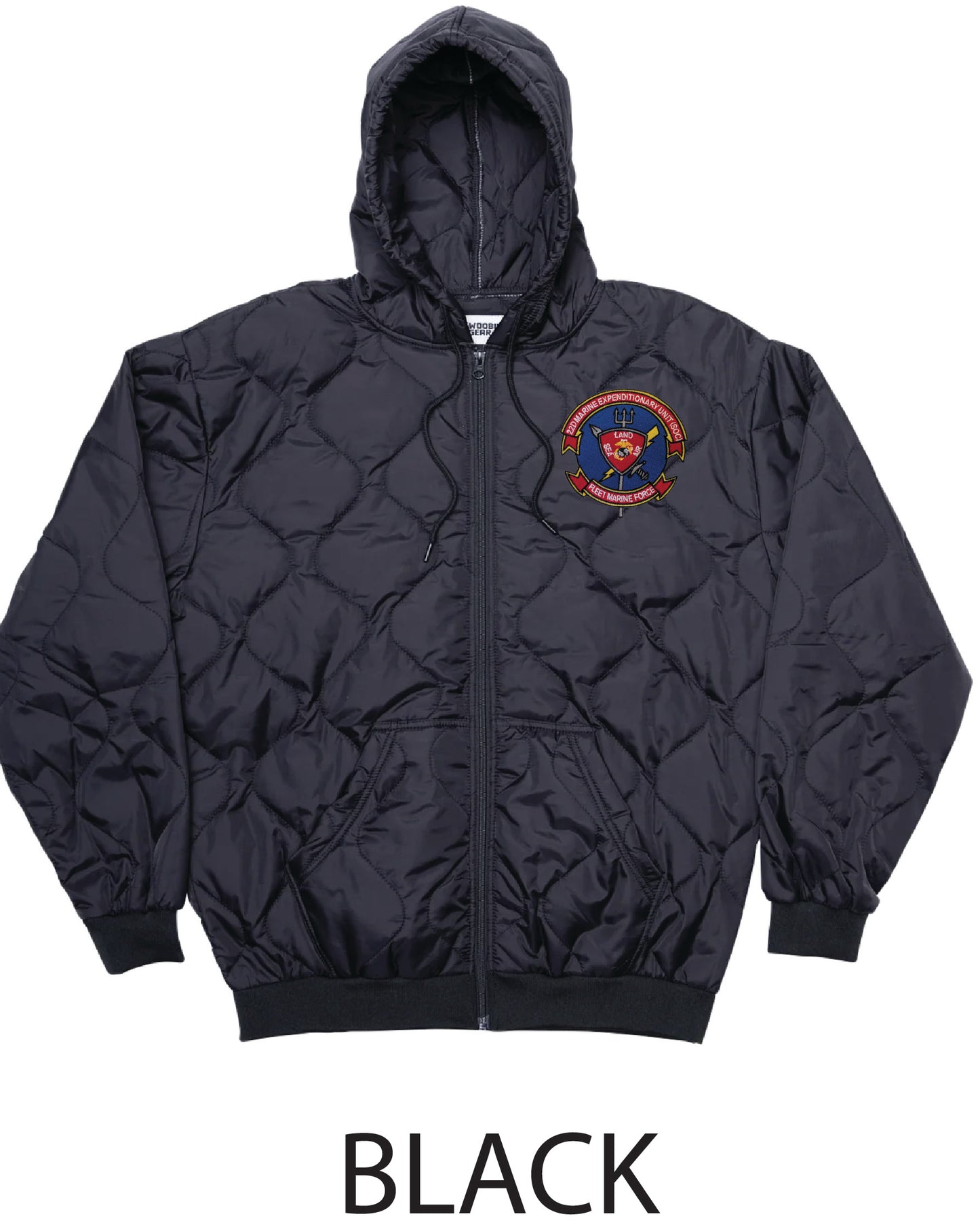 22nd Marine Expeditionary Unit SOC Zip-Up Embroidered Woobie Hoodie