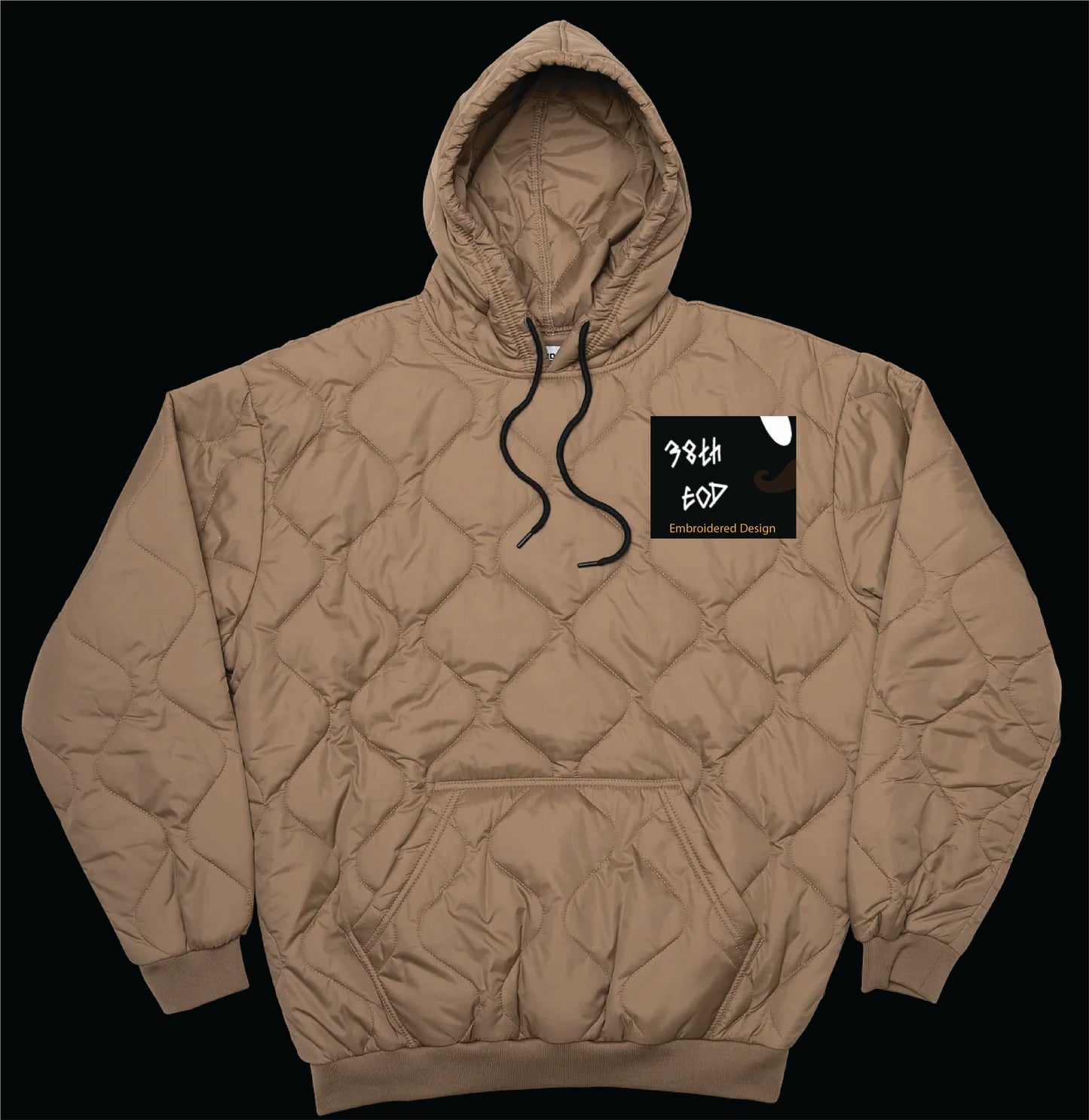 38th EOD Bombman Embroidered Woobie Pullover Hoodie