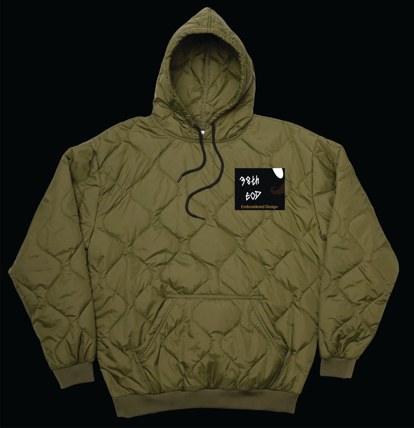 38th EOD Bombman Embroidered Woobie Pullover Hoodie