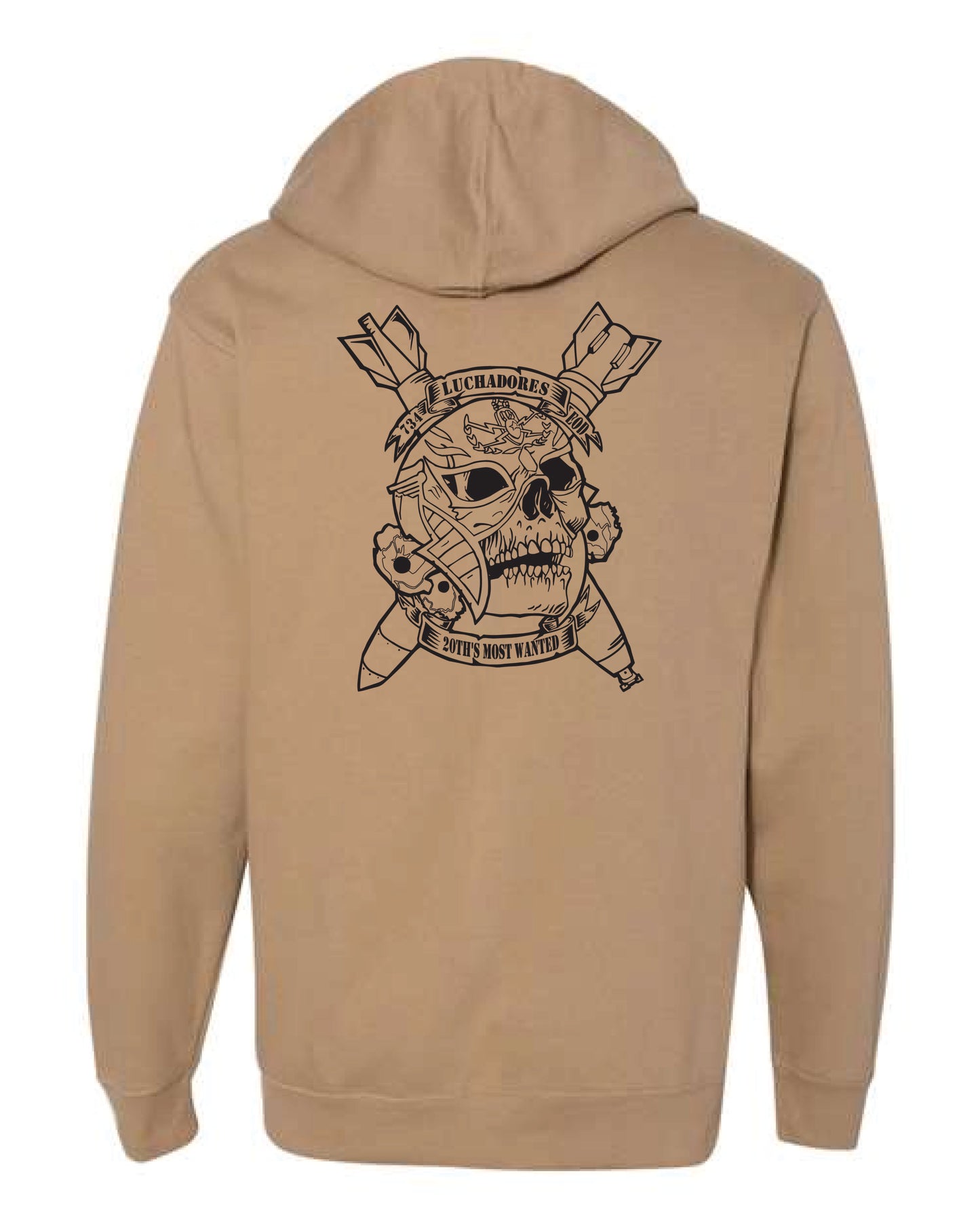 Fort Bliss 734th EOD "20th's Most Wanted" Shop Hoodies