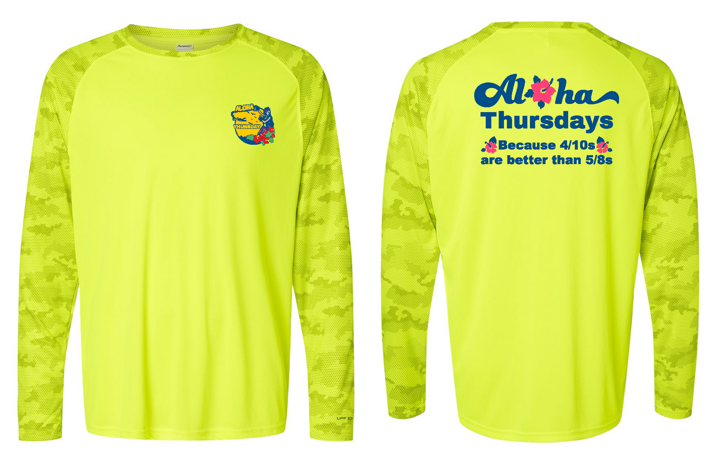 Aloha Thursday - High Visibility - Camo Long Sleeve Rash Guard UPF50+