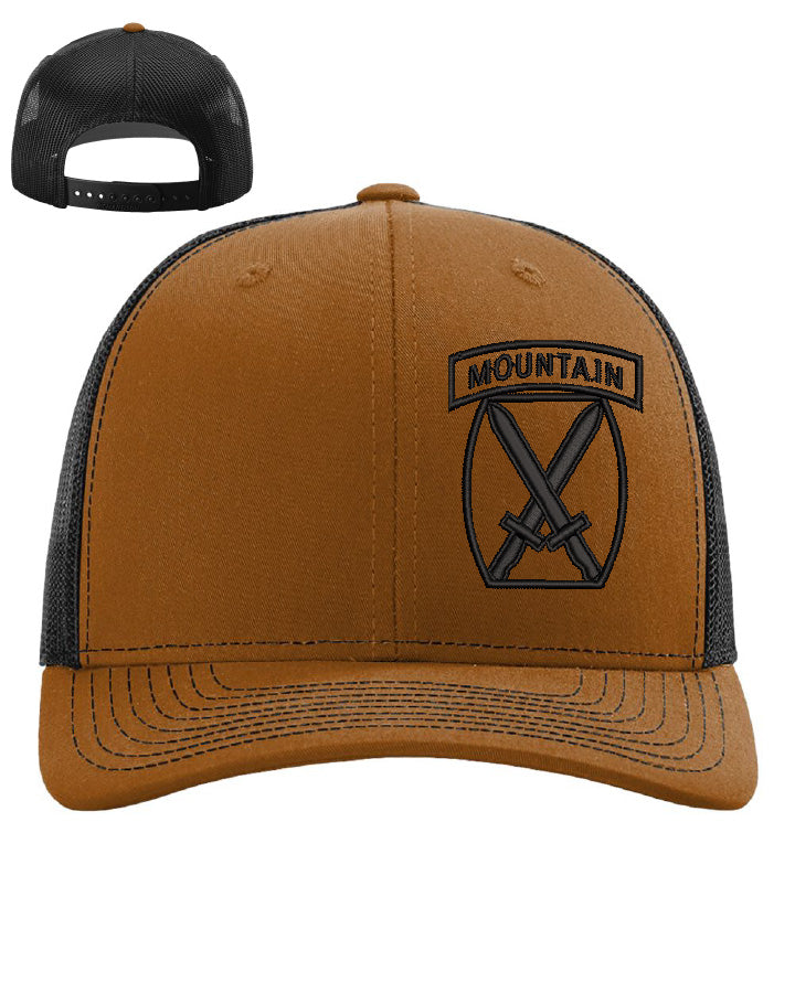 10th Mountain Division Hats | Embroidered Trucker Caps