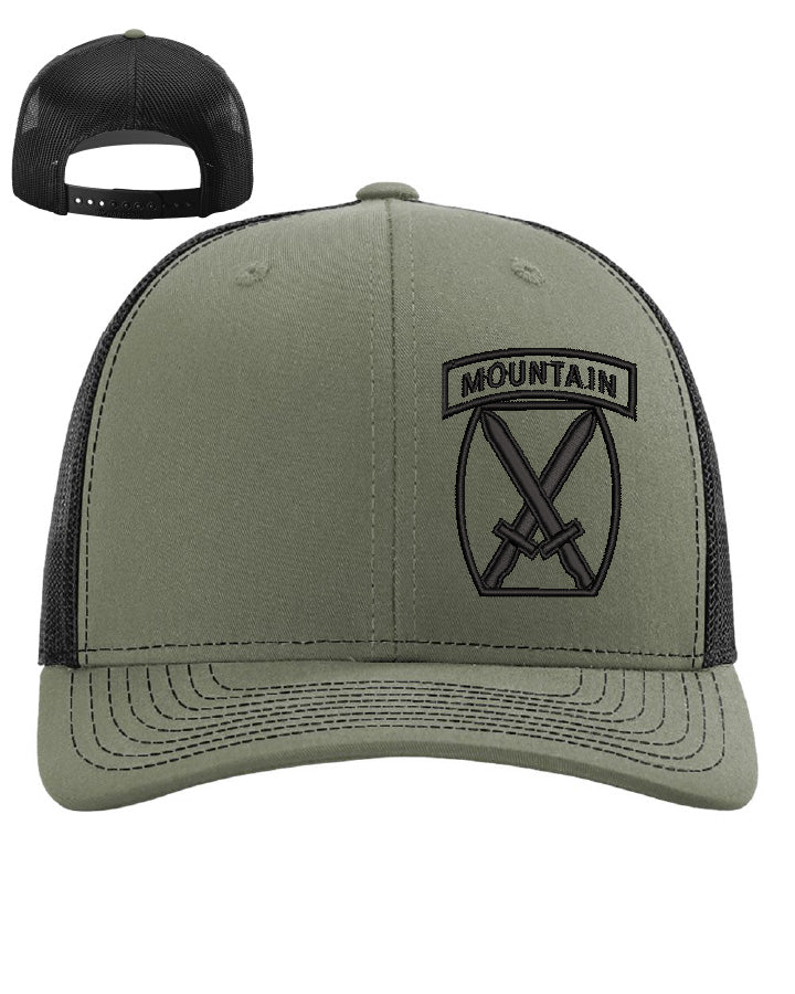 10th Mountain Division Hats | Embroidered Trucker Caps