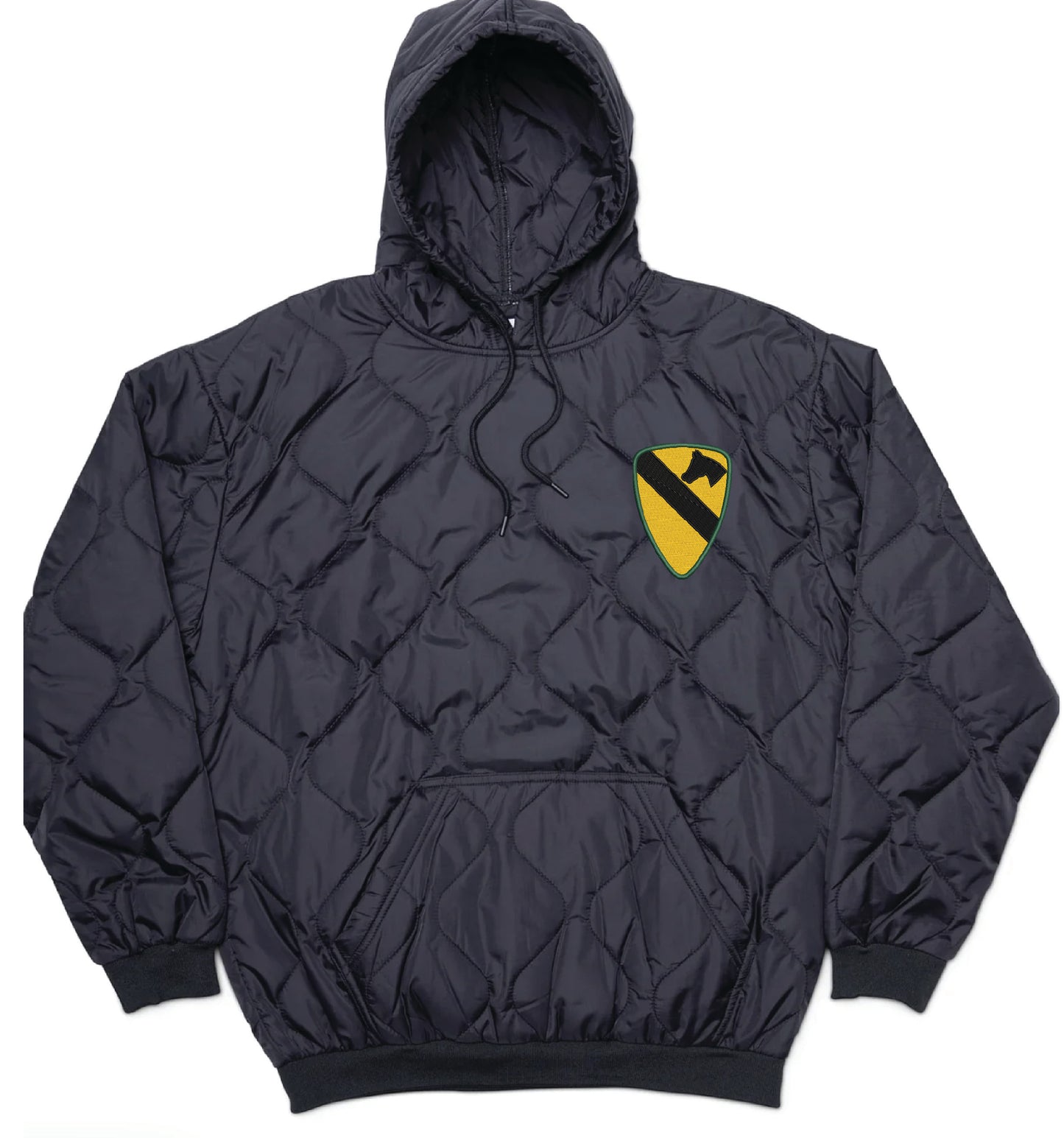 US Army Cavalry Patch Embroidered Woobie Pullover Hoodie