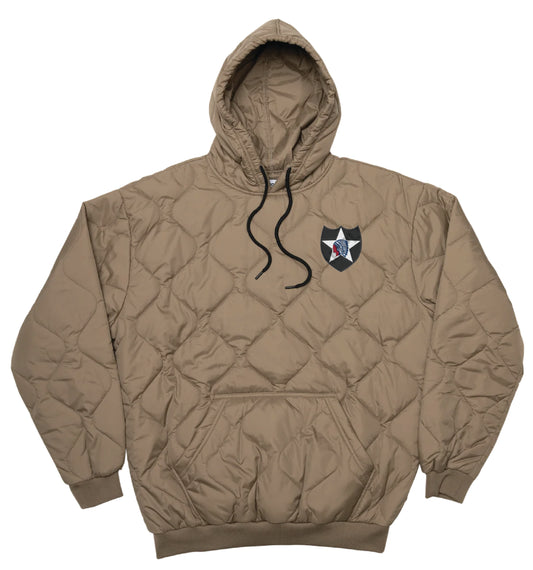 US Army Infantry Unit Patch Embroidered Woobie Pullover Hoodie