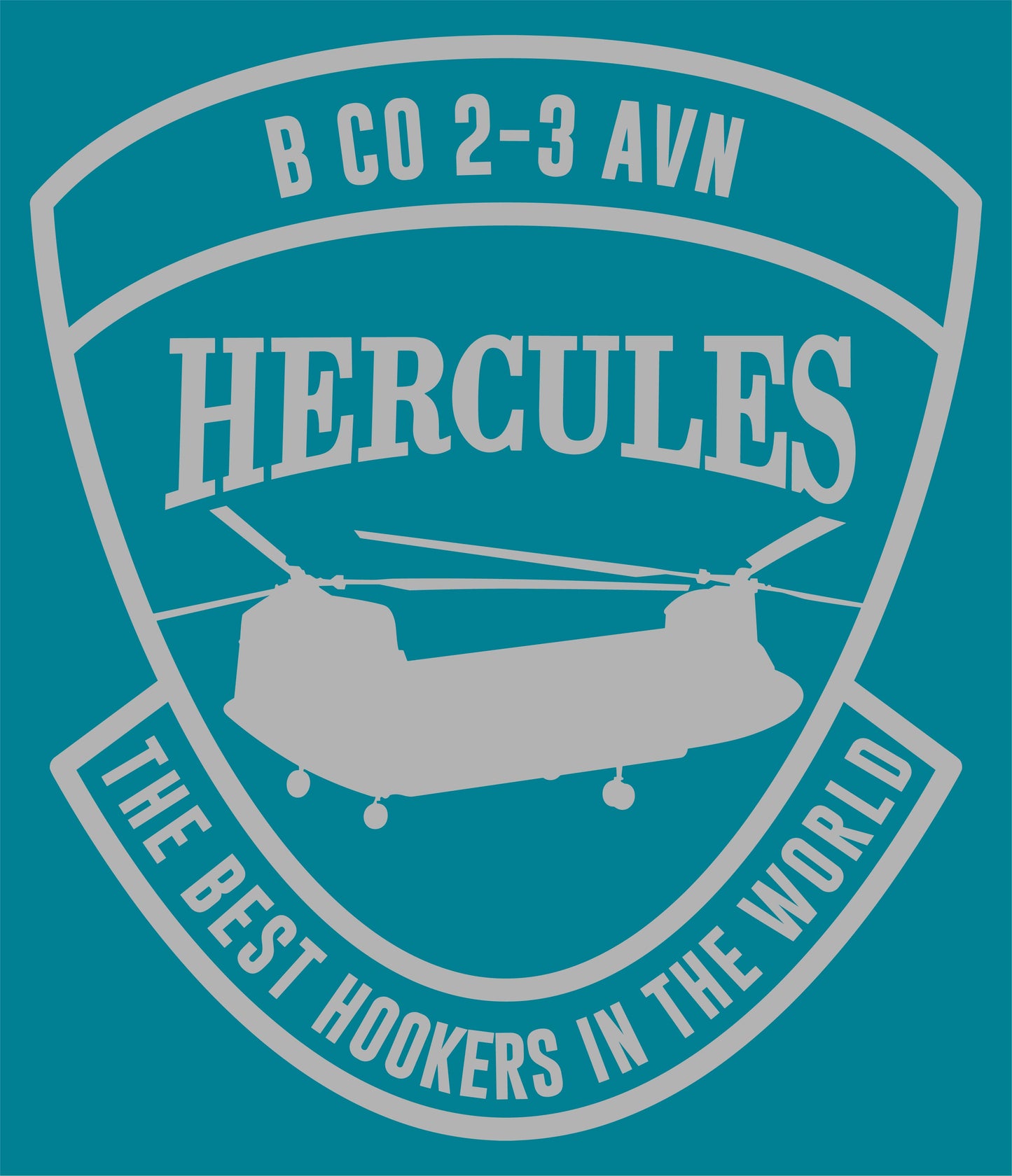 B Co 2-3 AVN “Hercules” T-Shirts | One-Color Design