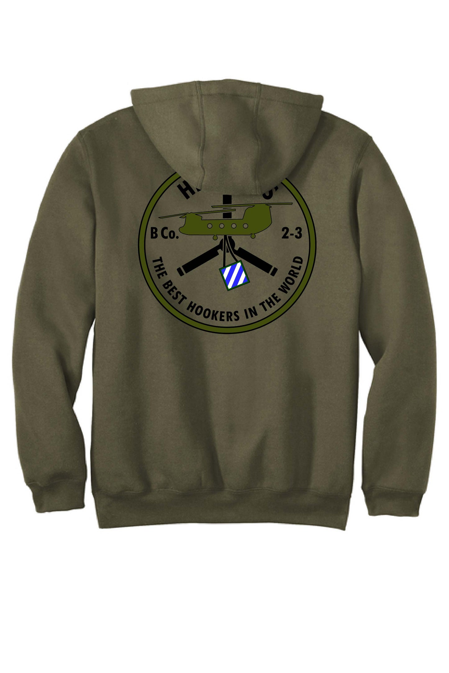 B Co 2-3 AVN “Hercules” Carhartt Hooded Sweatshirt | Full-Color Design