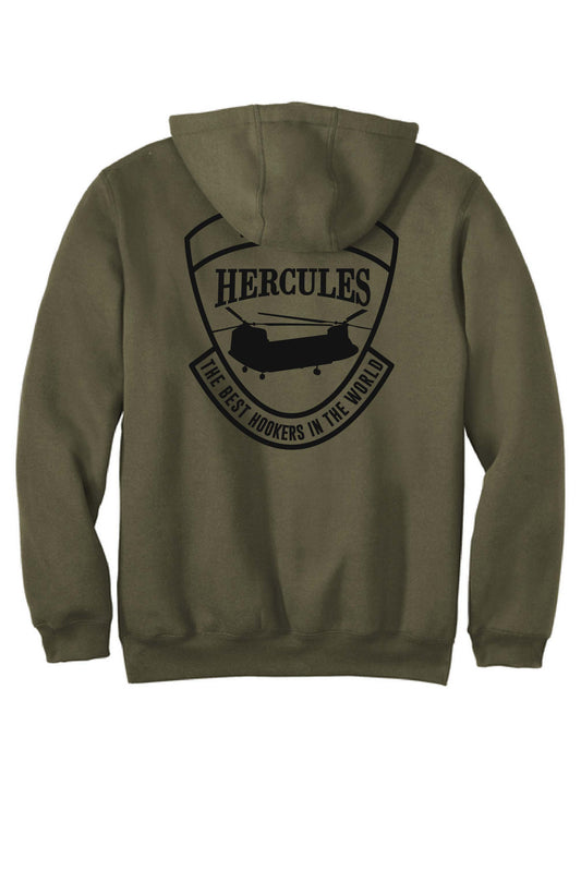 B Co 2-3 AVN “Hercules” Carhartt Hooded Sweatshirt | One-Color Design