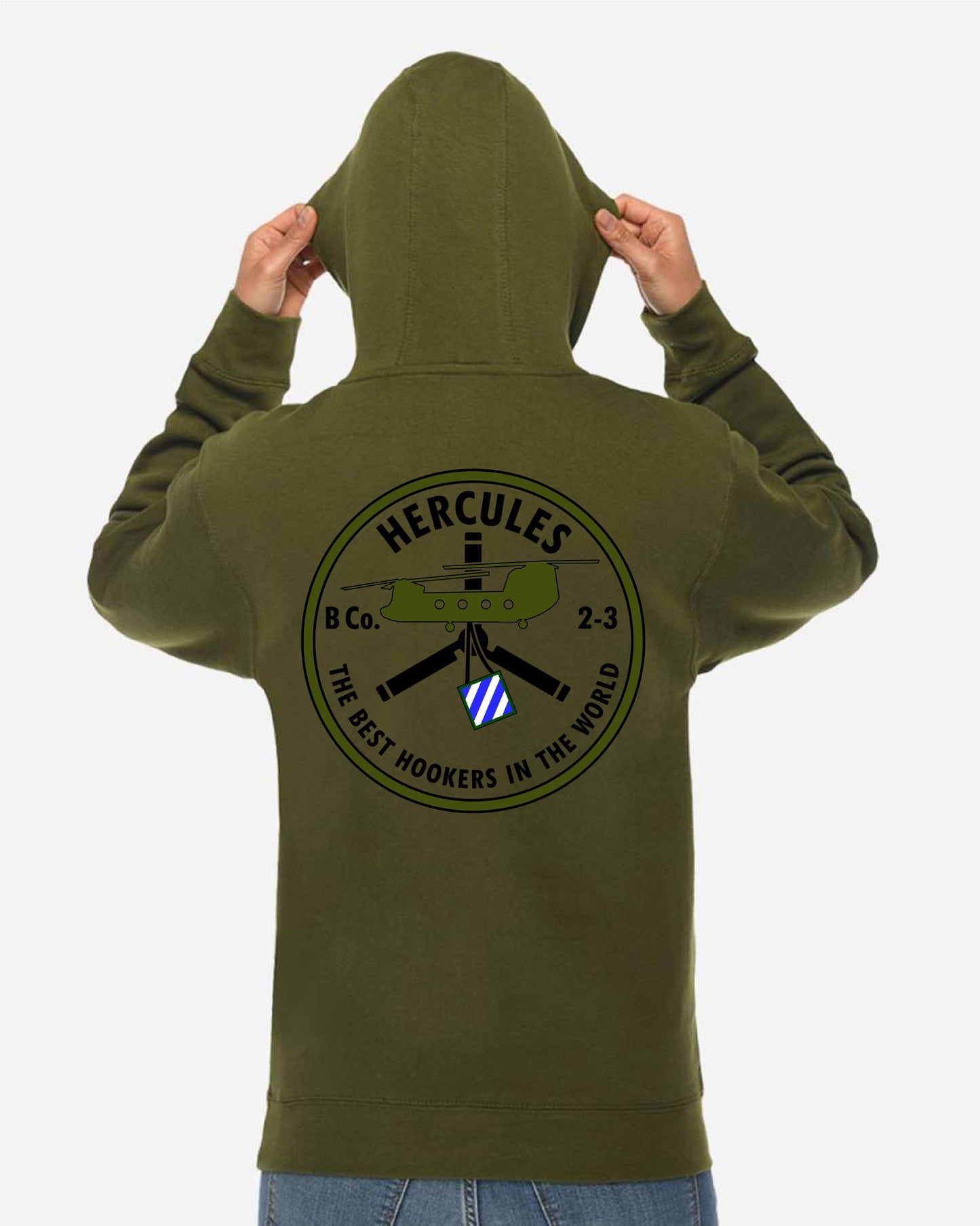 B Co 2-3 AVN “Hercules” Hoodie Sweatshirt | Full-Color Design
