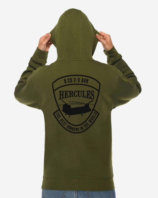 B Co 2-3 AVN “Hercules” Hoodie Sweatshirt | One-Color Design