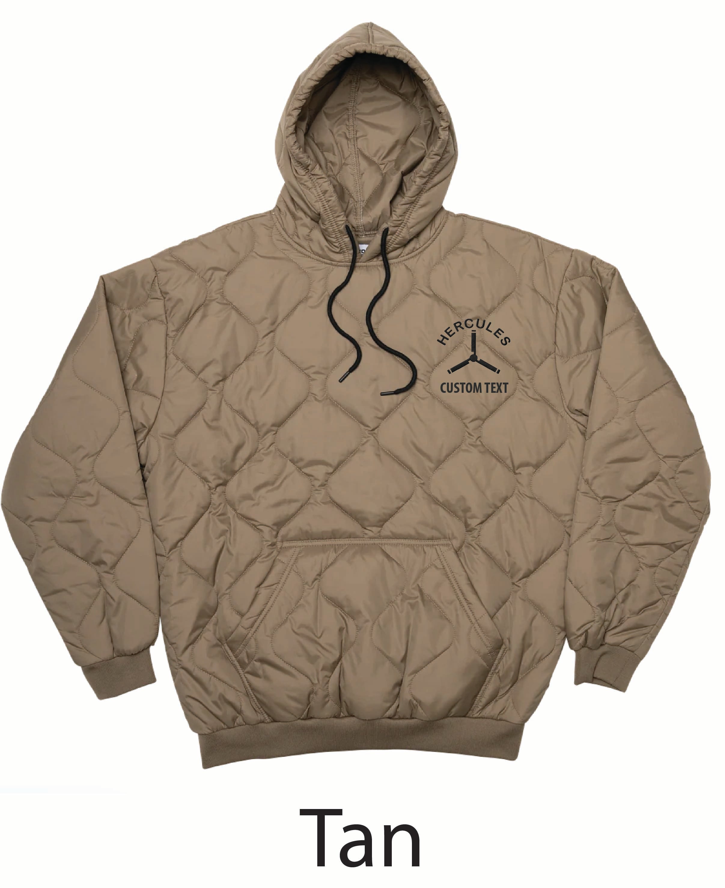 B Co, 2-3 AVN “Hercules” Embroidered Woobie Pullover Hoodie – F