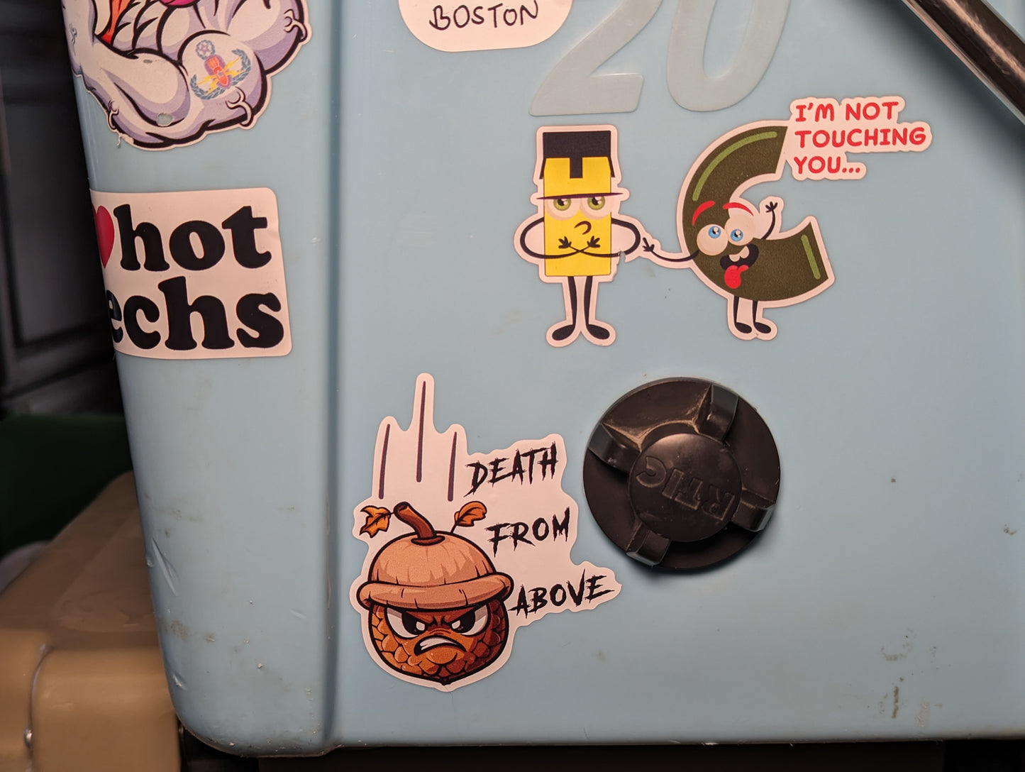 Death From Acorn Sticker | Death From Above Sticker | Airborne Acorn