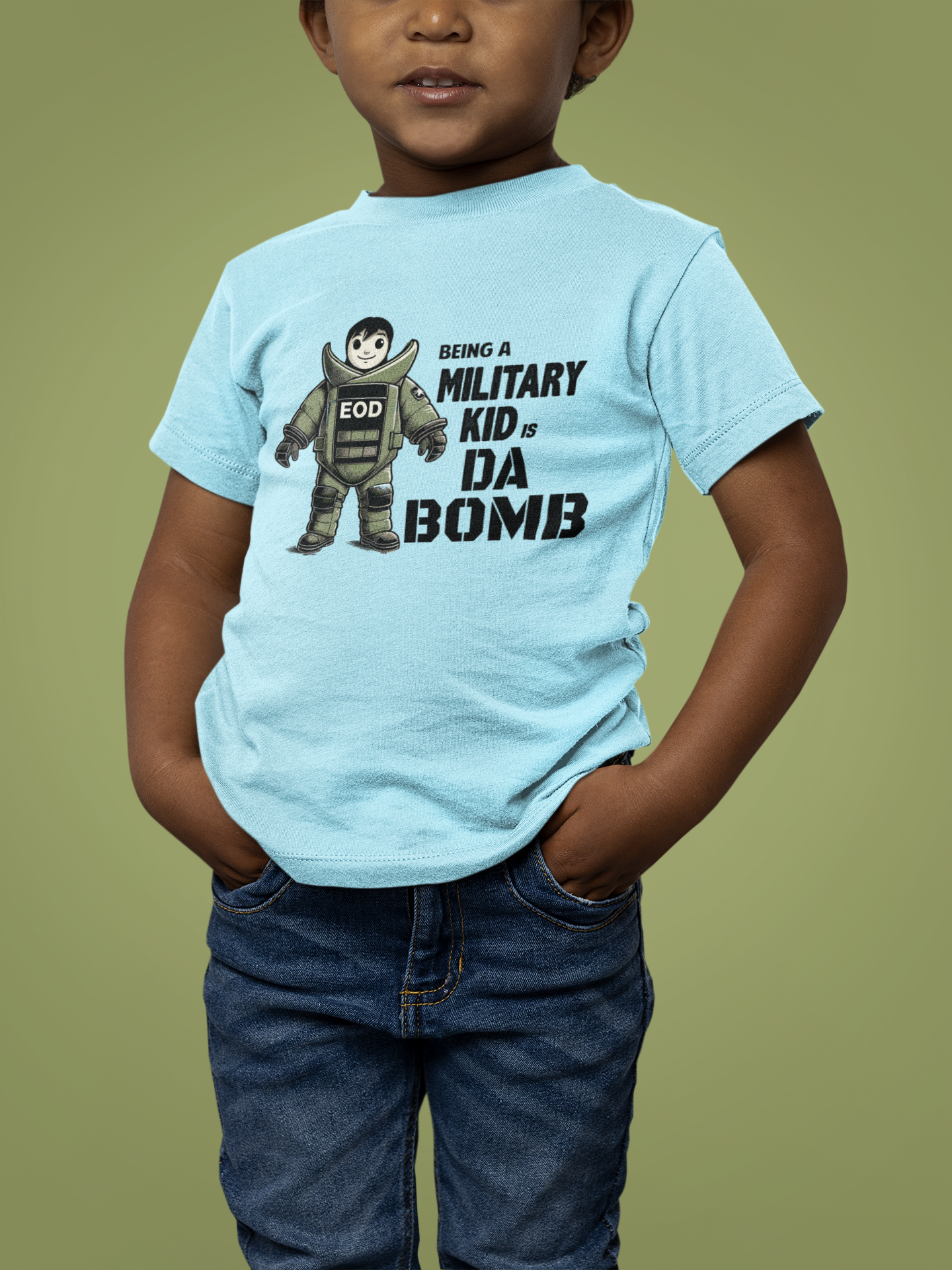 Being a Military Kid is Da Bomb Shirt  | Bomb Tech Kid | EOD Kid Tee | Lots of colors available (Copy)