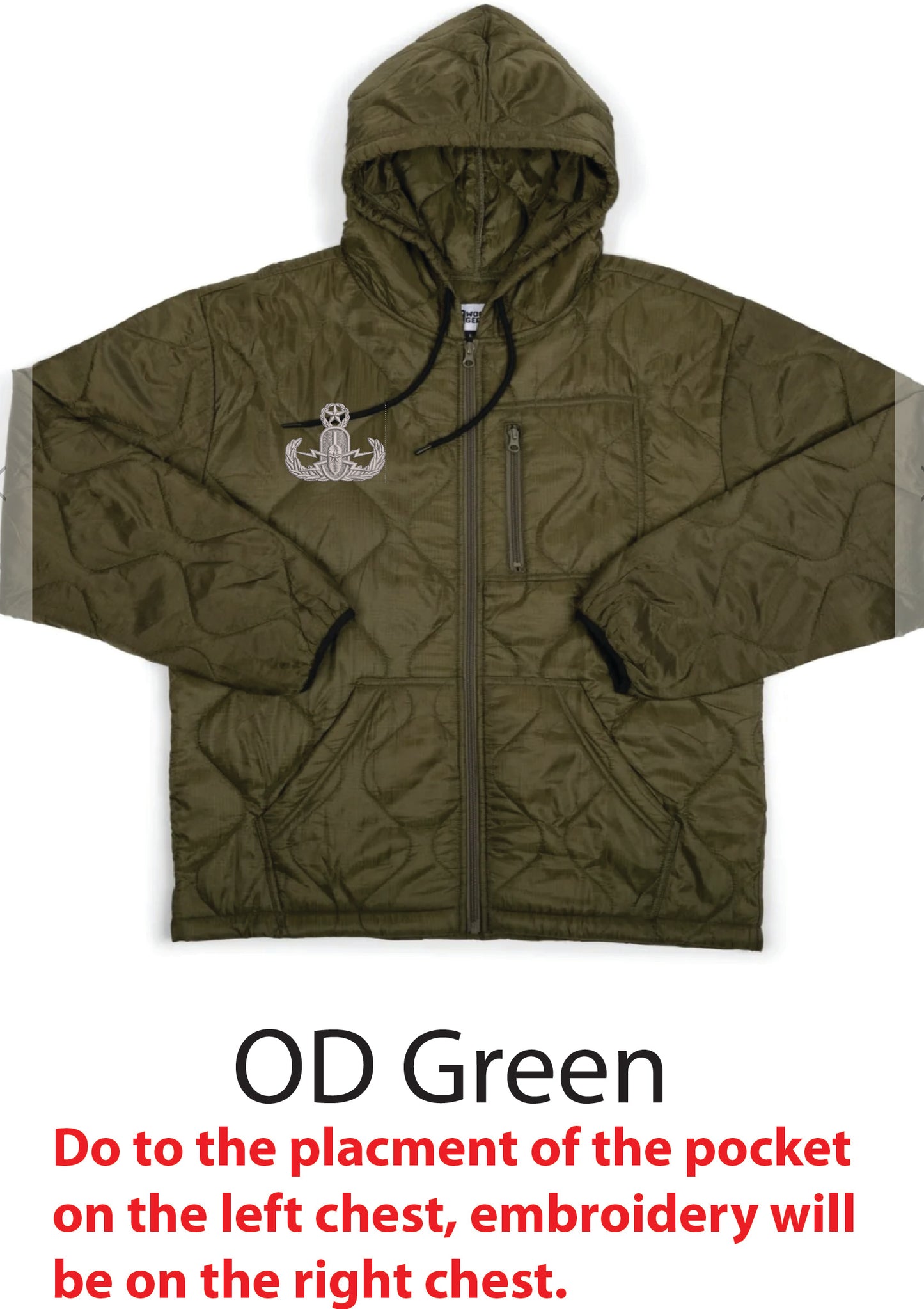 EOD/HDS Badge Embroidered Woobie Zip-up 2.0 Hoodie
