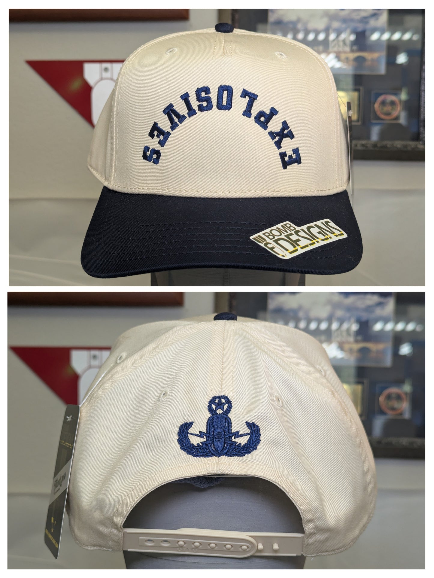 EXPLOSIVES Snapback Hat | Lots of Color Choices | Master, Senior, Basic and HDS Badge Options