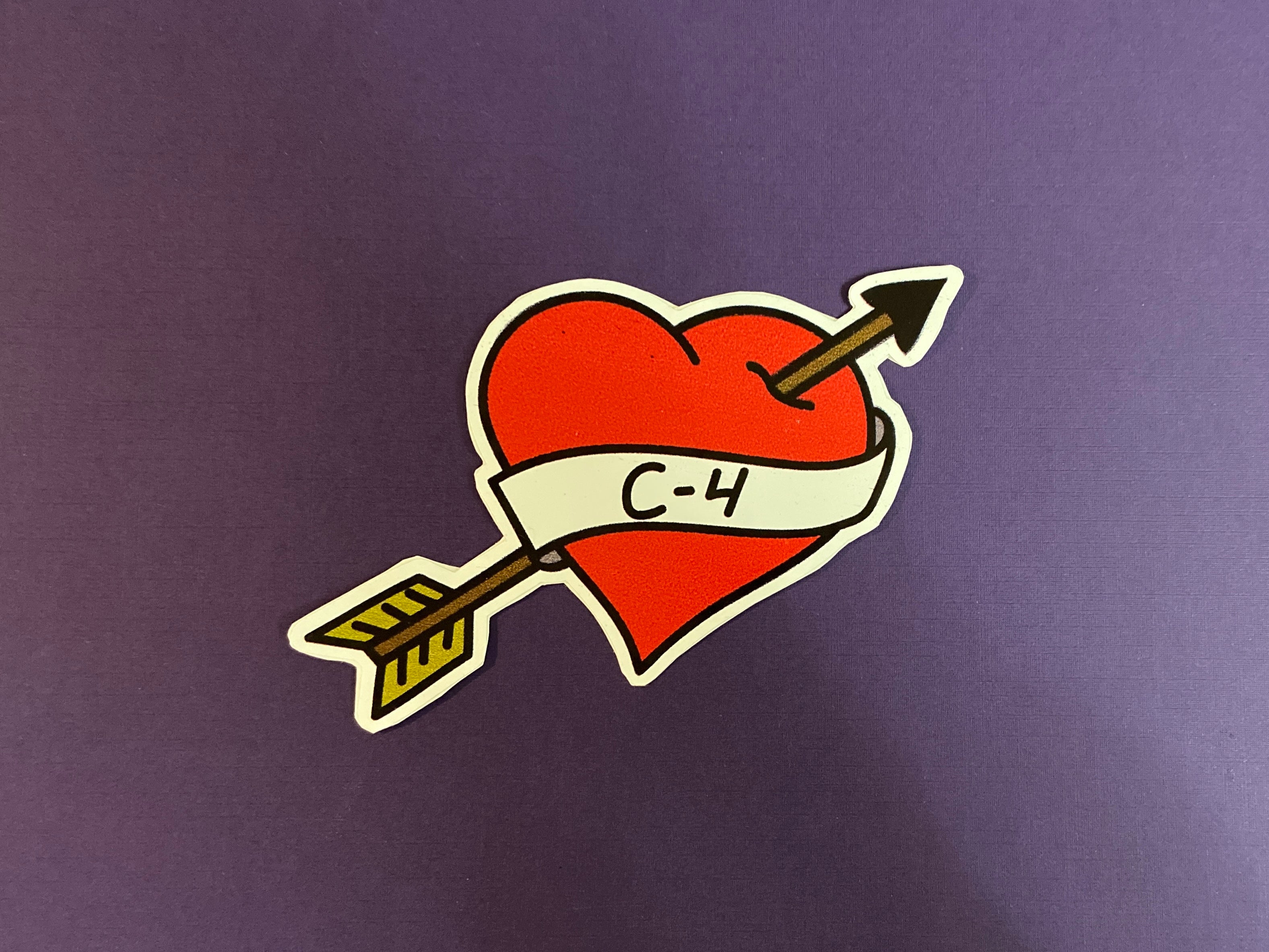 Hitman Heart Sticker Tattoo Heart Stickers | Bomb Tech Life – F-Bomb Designs LLC