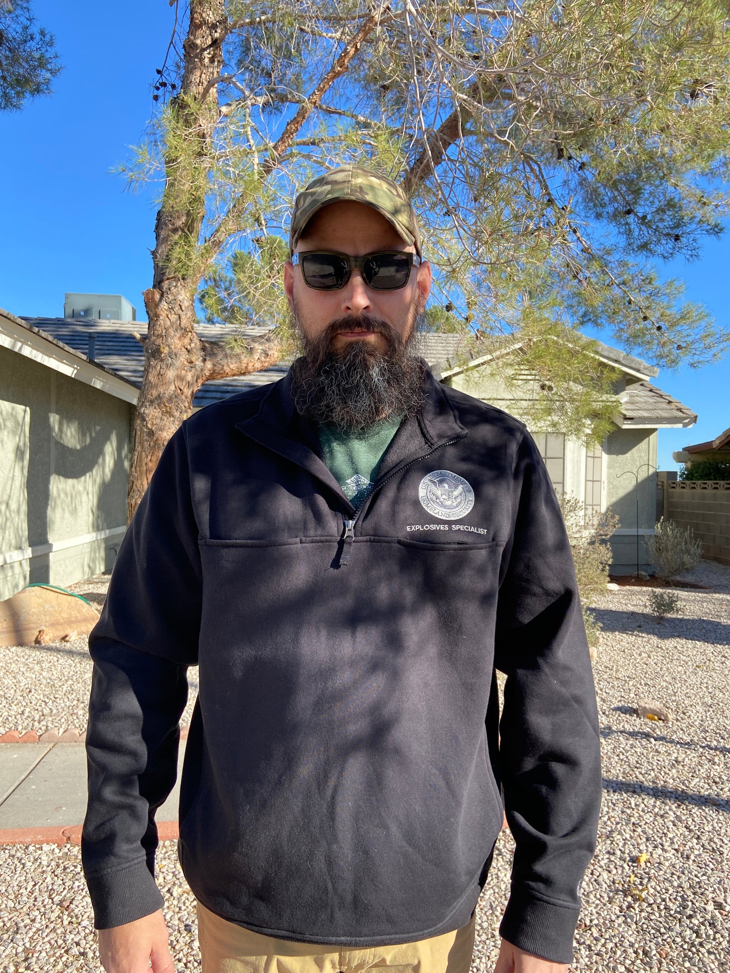 The TSSE Tactical Swagger Quarter-Zip | Explosives Specialist Job Shirt | DHS TSSE Embroidered