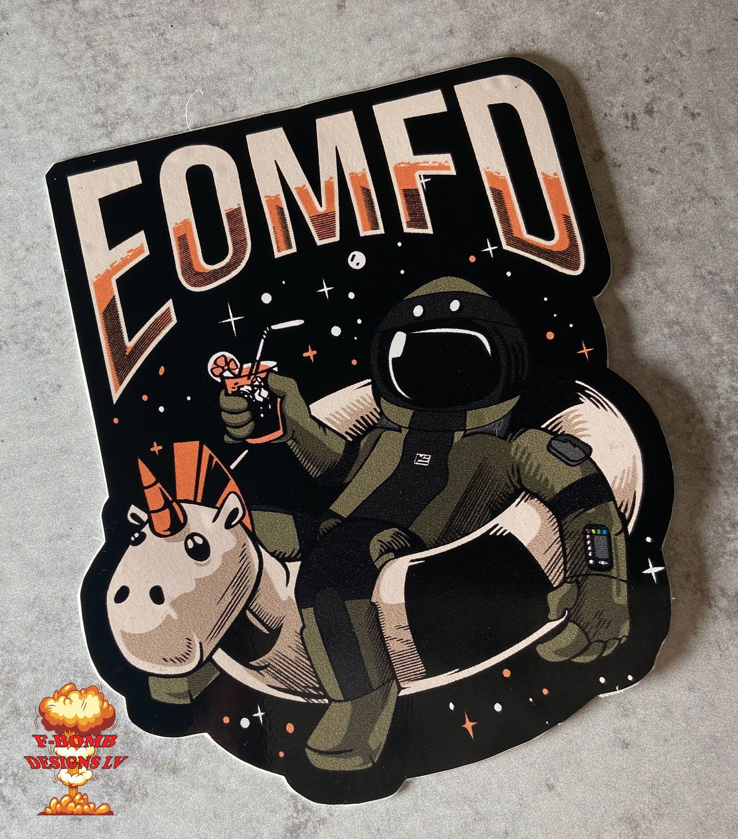 EOMFD Unicorn Float Sticker – F-Bomb Designs LLC