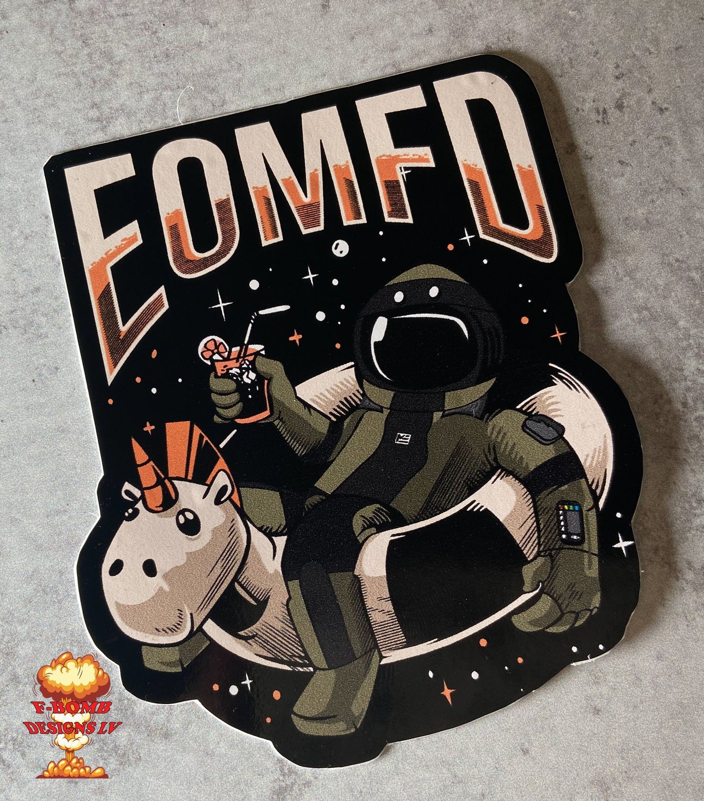 EOMFD Unicorn Float Sticker