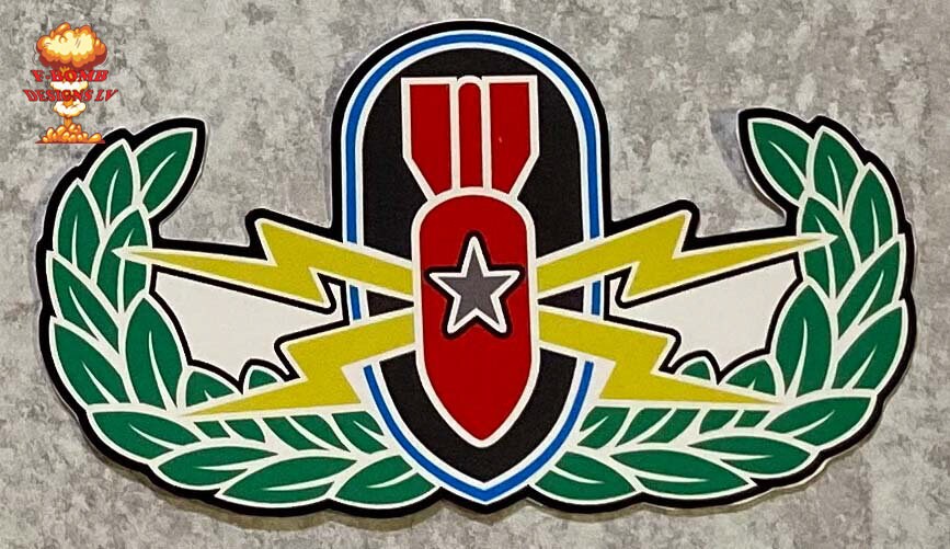 Jumbo Sized Traditional Color EOD Badge Stickers | Master Badge | Senior Badge | Basic Badge | HDS Badge | Multiple Size Options
