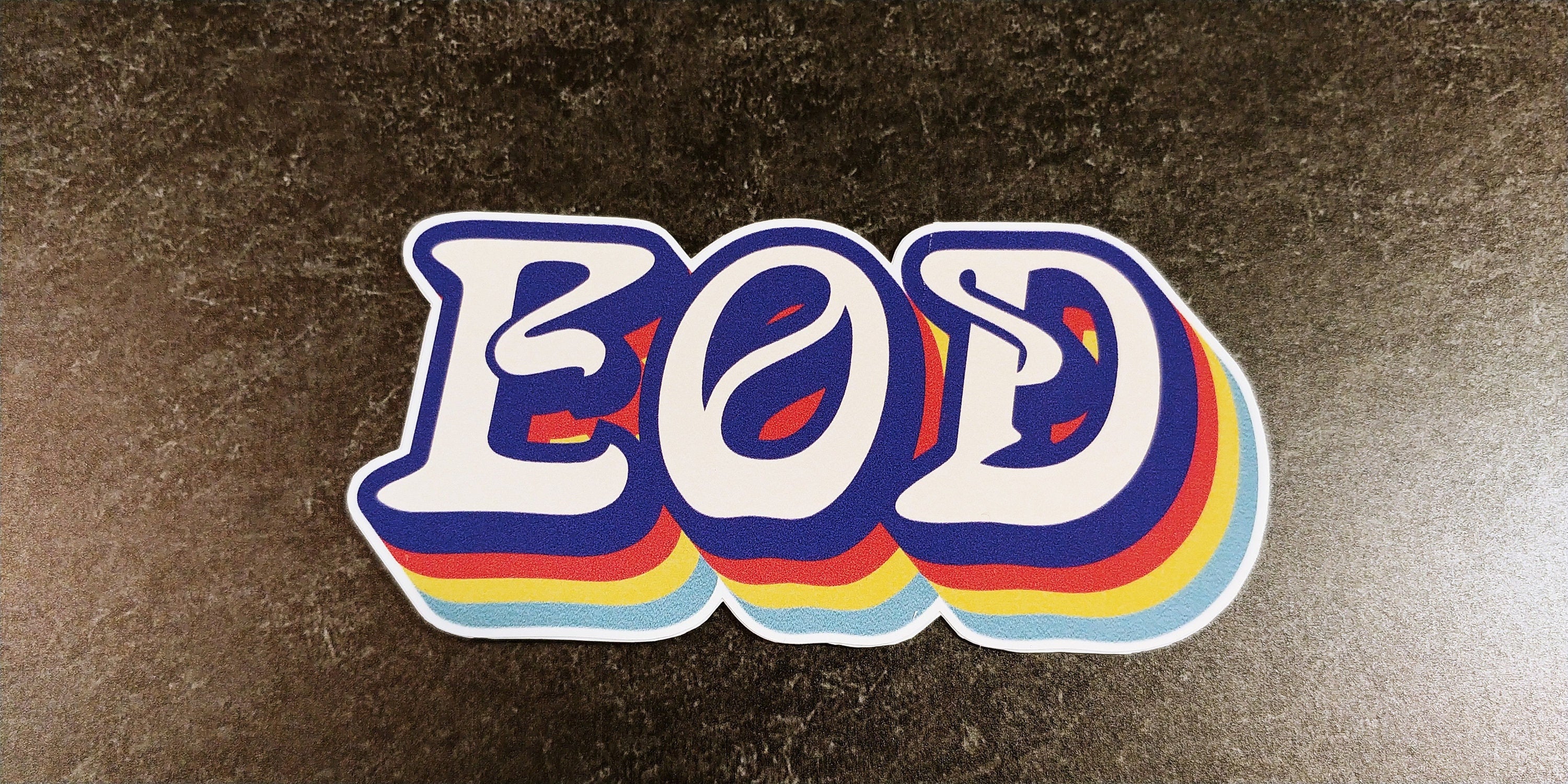 Groovy Retro EOD Sticker – F-Bomb Designs LLC
