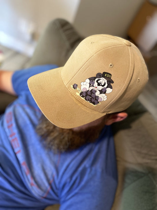 EOD Range Panda Flexfit Hat | Air Force Range Op Cartoon | Flex Fit Bomb Squad Hat