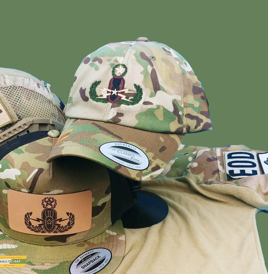 EOD & HDS Dad Hats | Embroidered Explosive Ordnance Disposal Hats