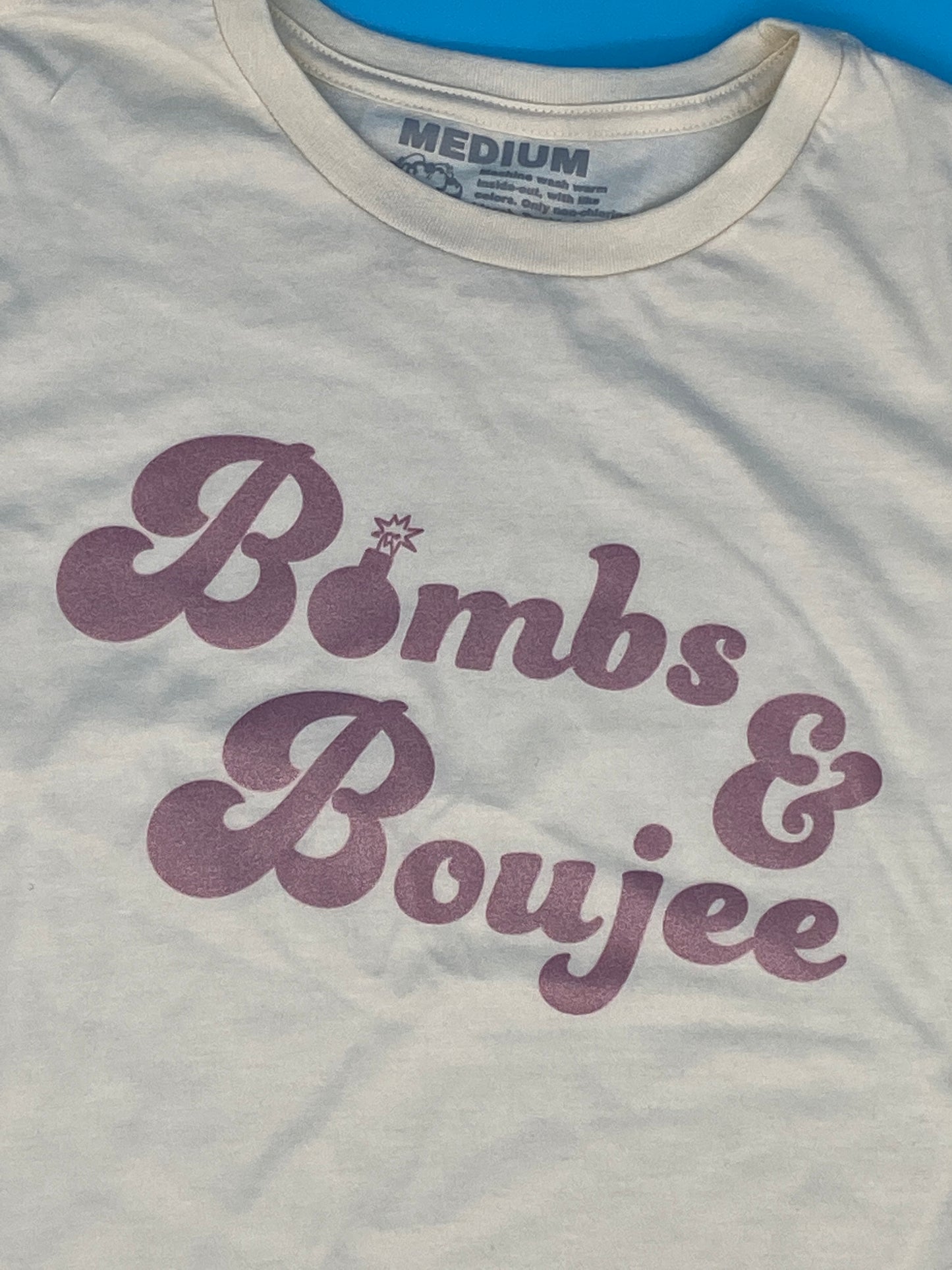 Bombs & Boujee T-Shirt | Bomb Tech | Military Tee | Relaxed Fit Women's Cut Tee