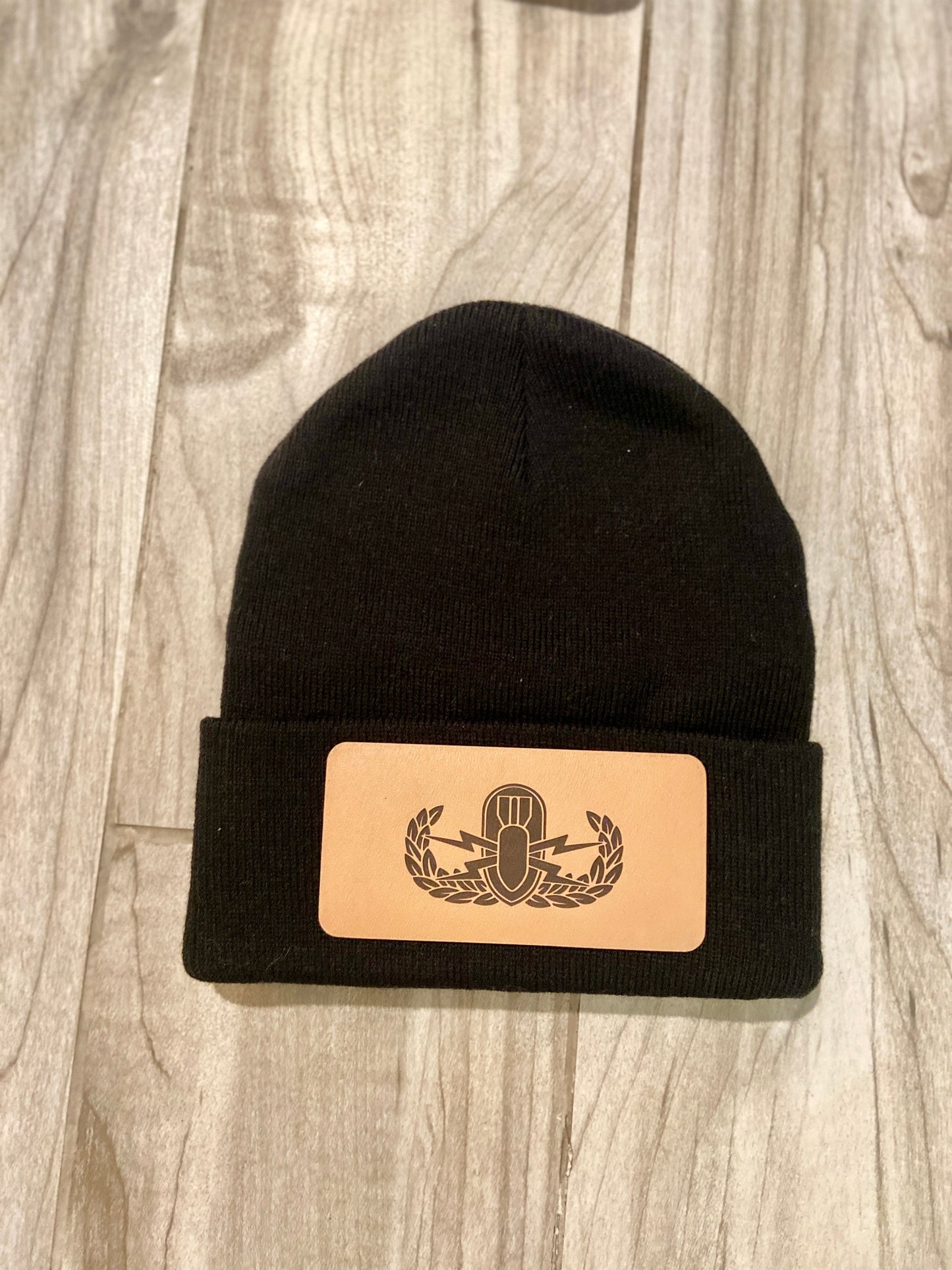 EOD Leather Patch Winter Beanie | Basic, Senior and Master Badge Options