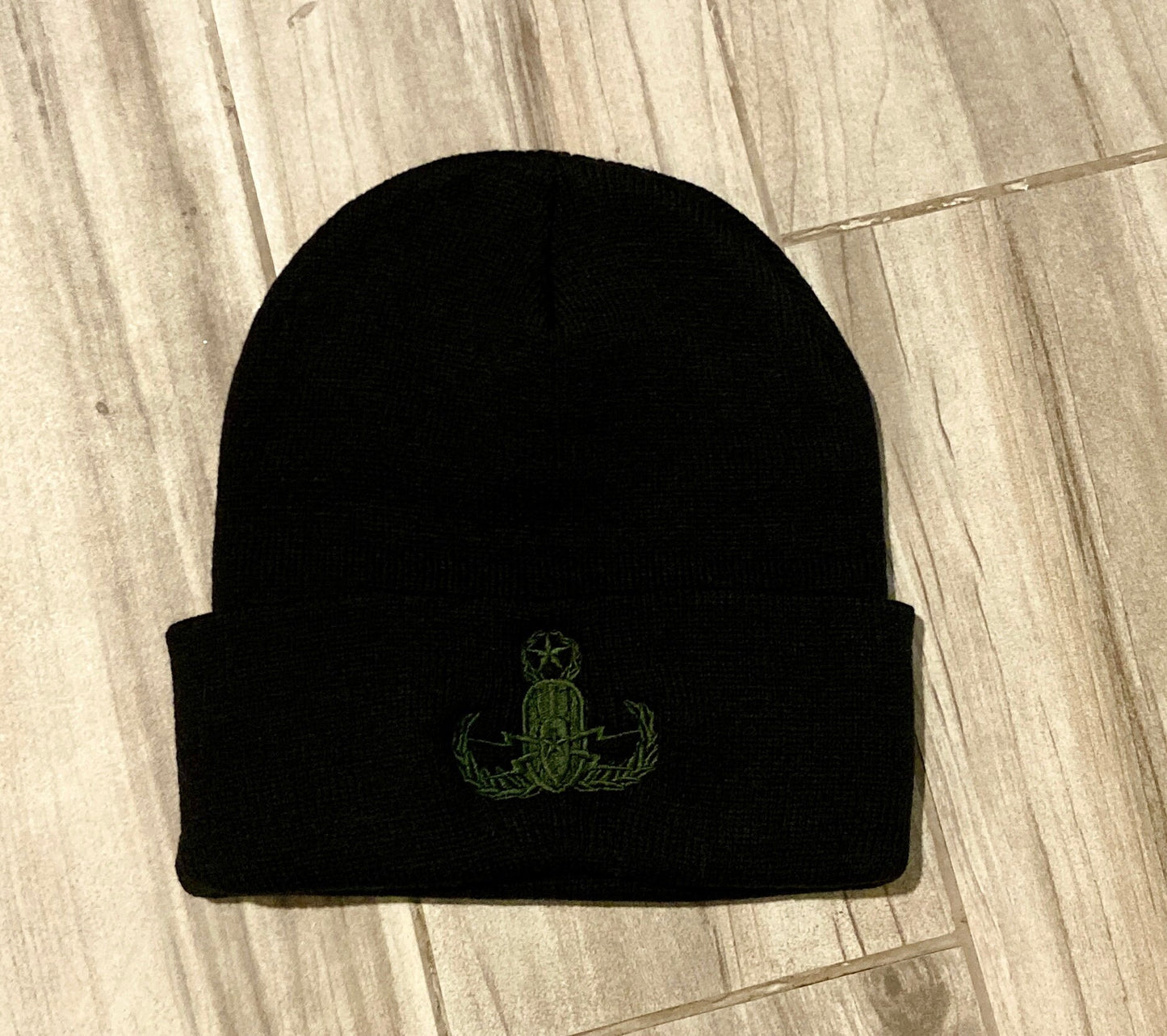 EOD Badge Embroidered Winter Beanie